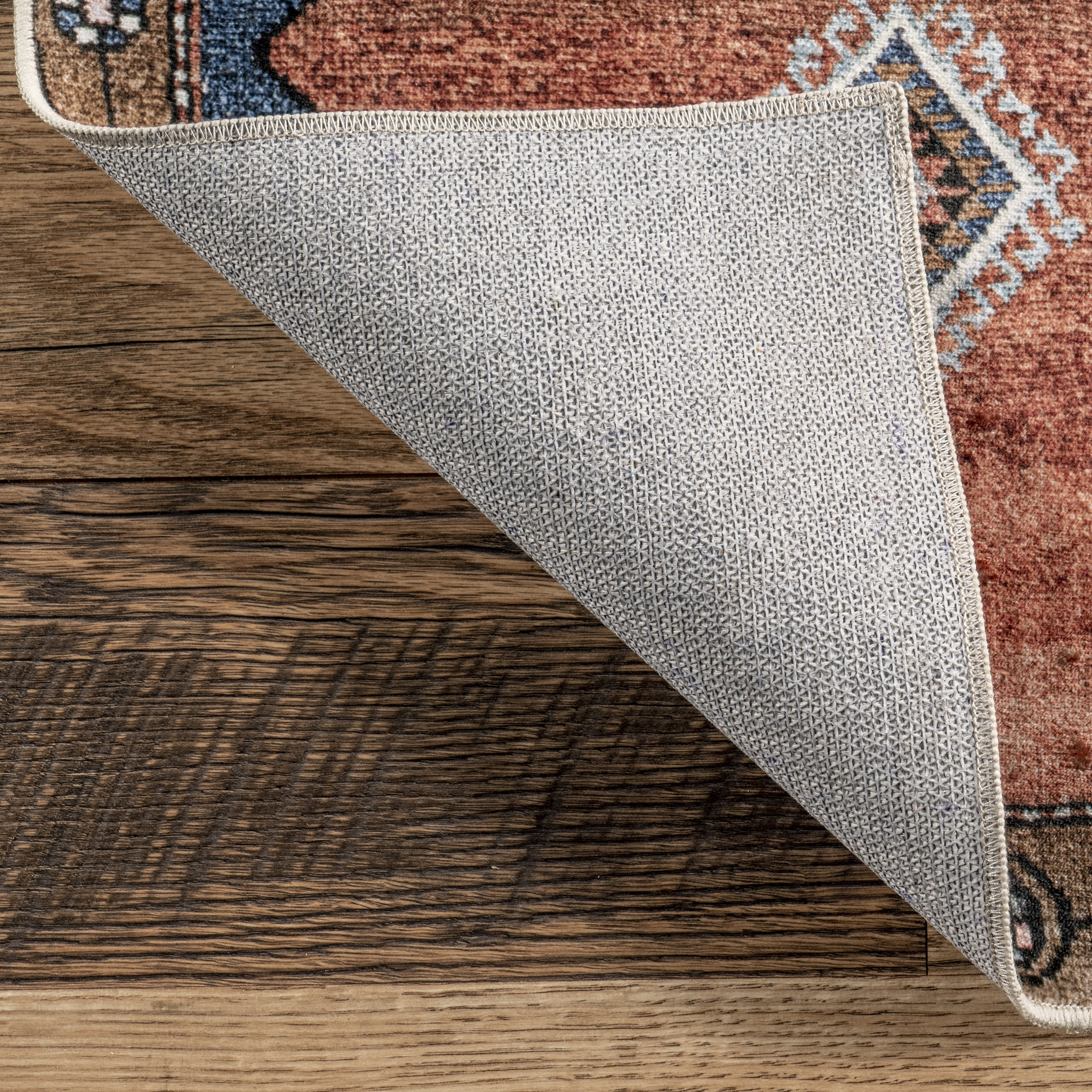 Katana Collage Washable Rug | Rust - Image 6