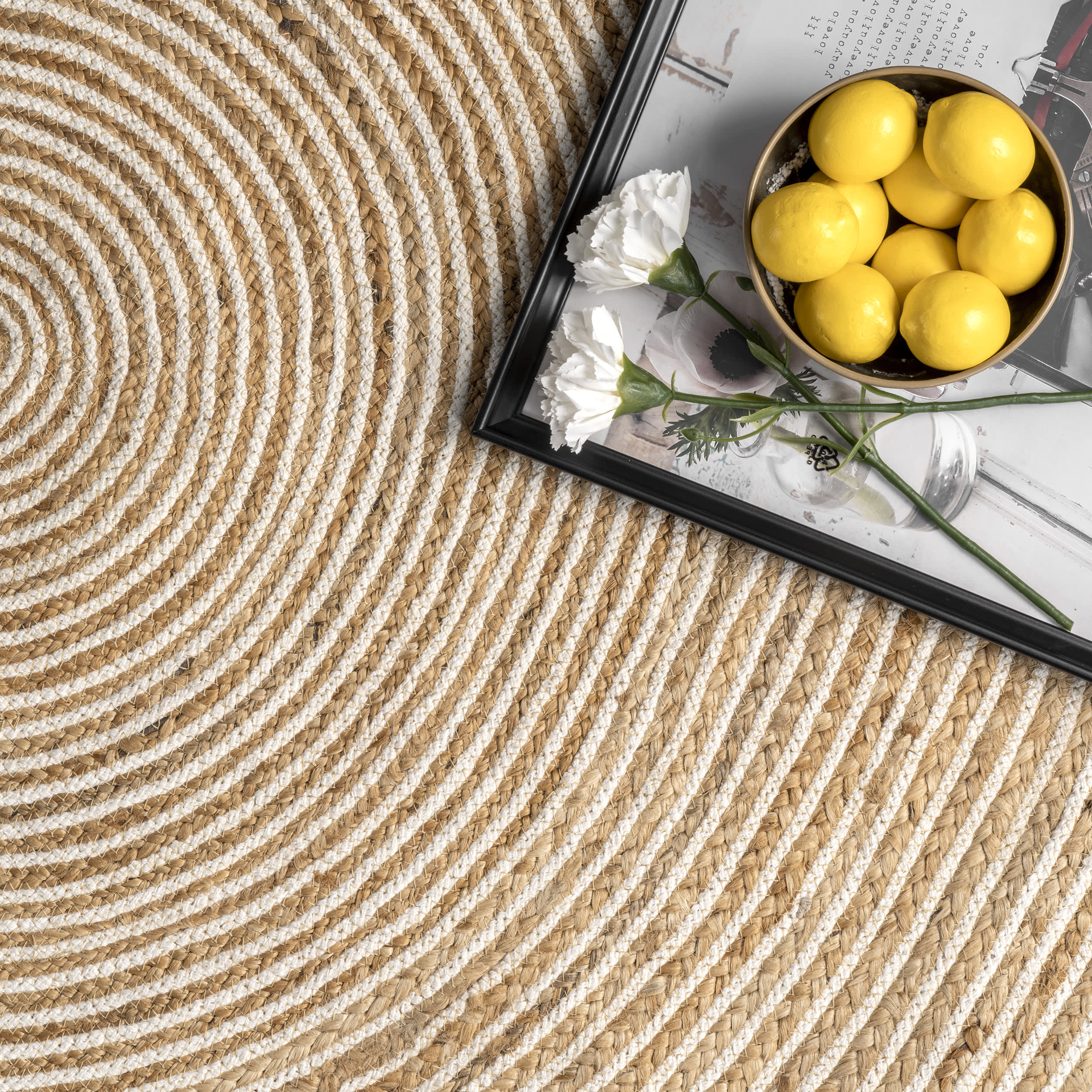 Kate Jute Braided Rug | Natural - Image 2