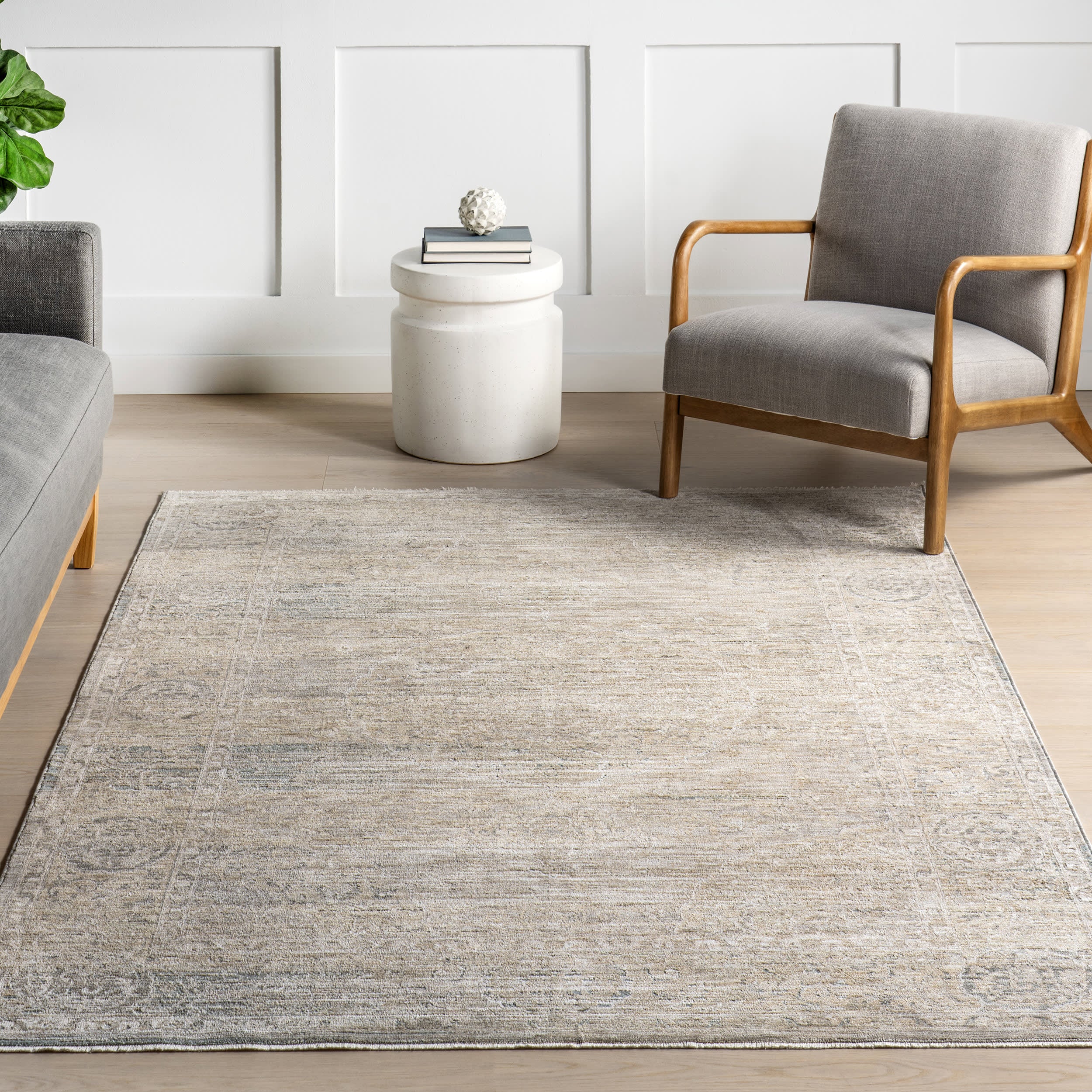 Katelyn Vintage Rug | Light Beige - Image 5