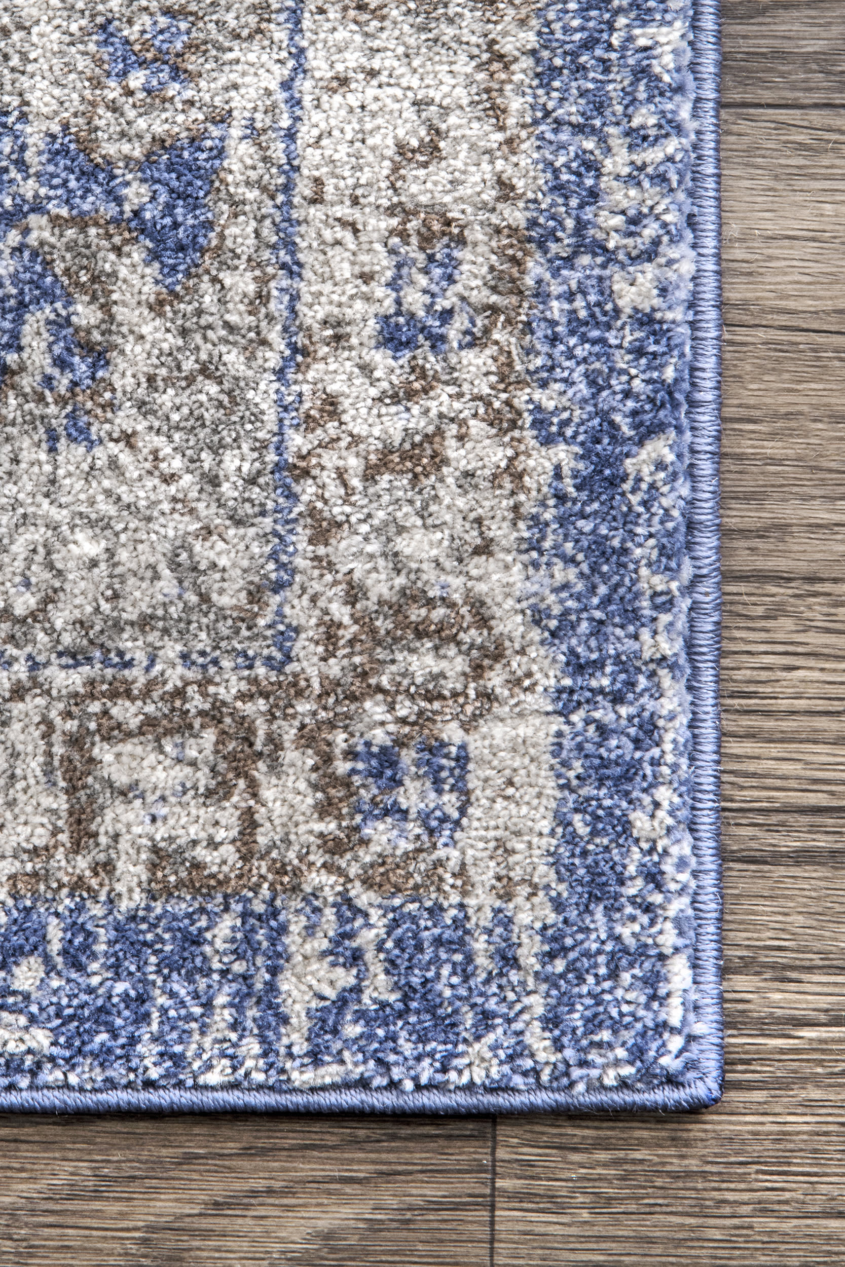 Katrina Blooming Rosette Rug | Blue - Image 3