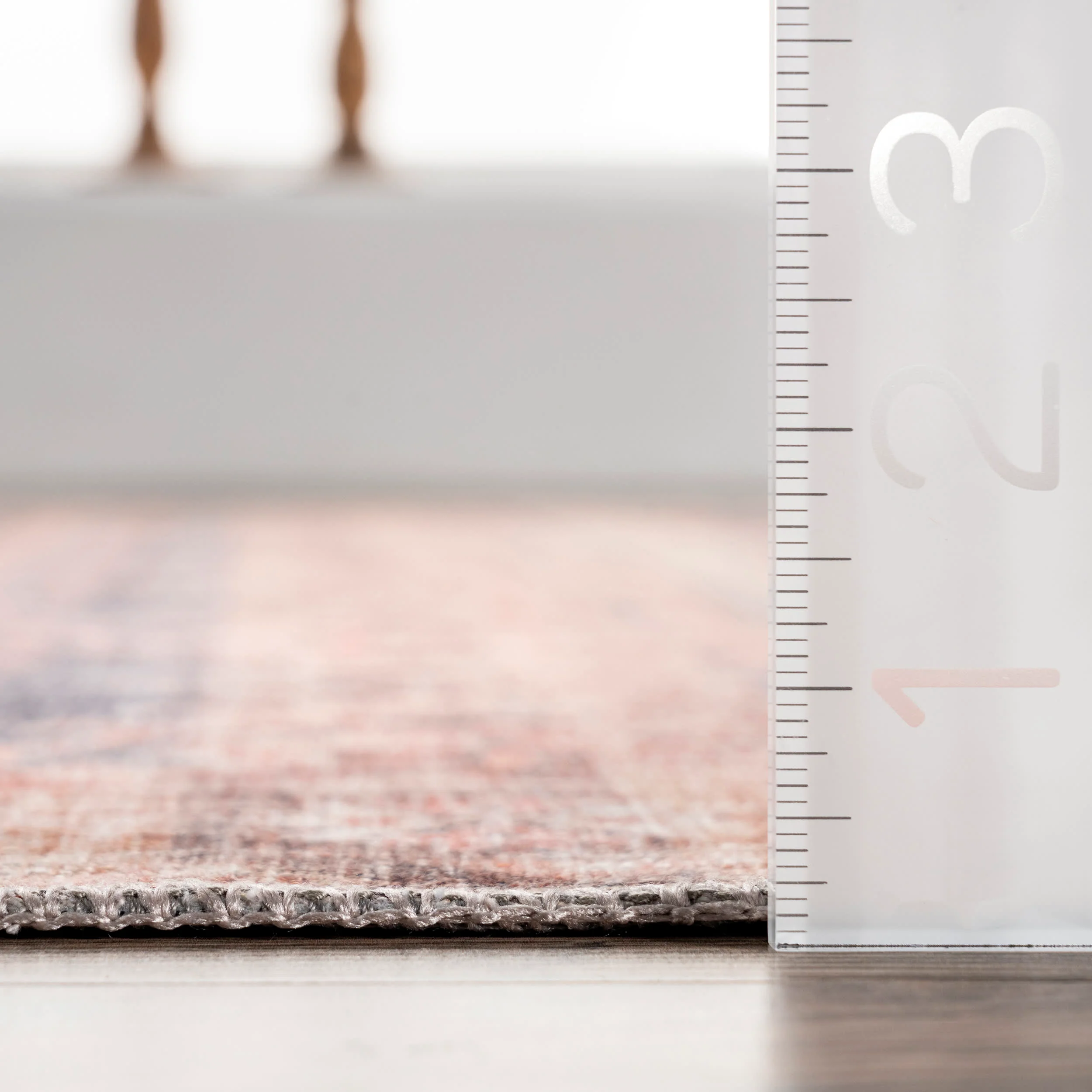 Katrina Washable Distressed Rug | Grey - Image 5