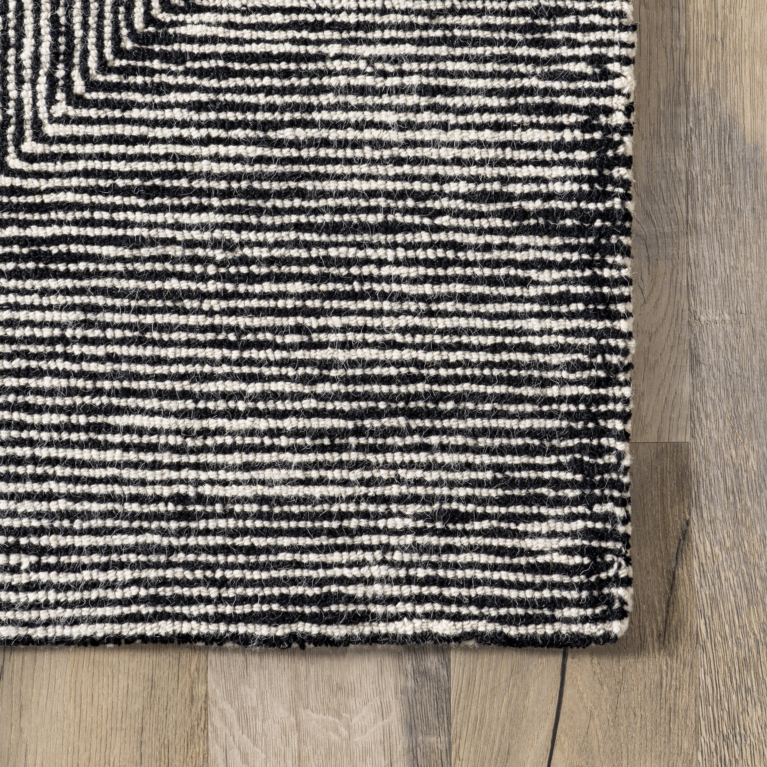 Kayra Wool Modern Rug | Charcoal - Image 3