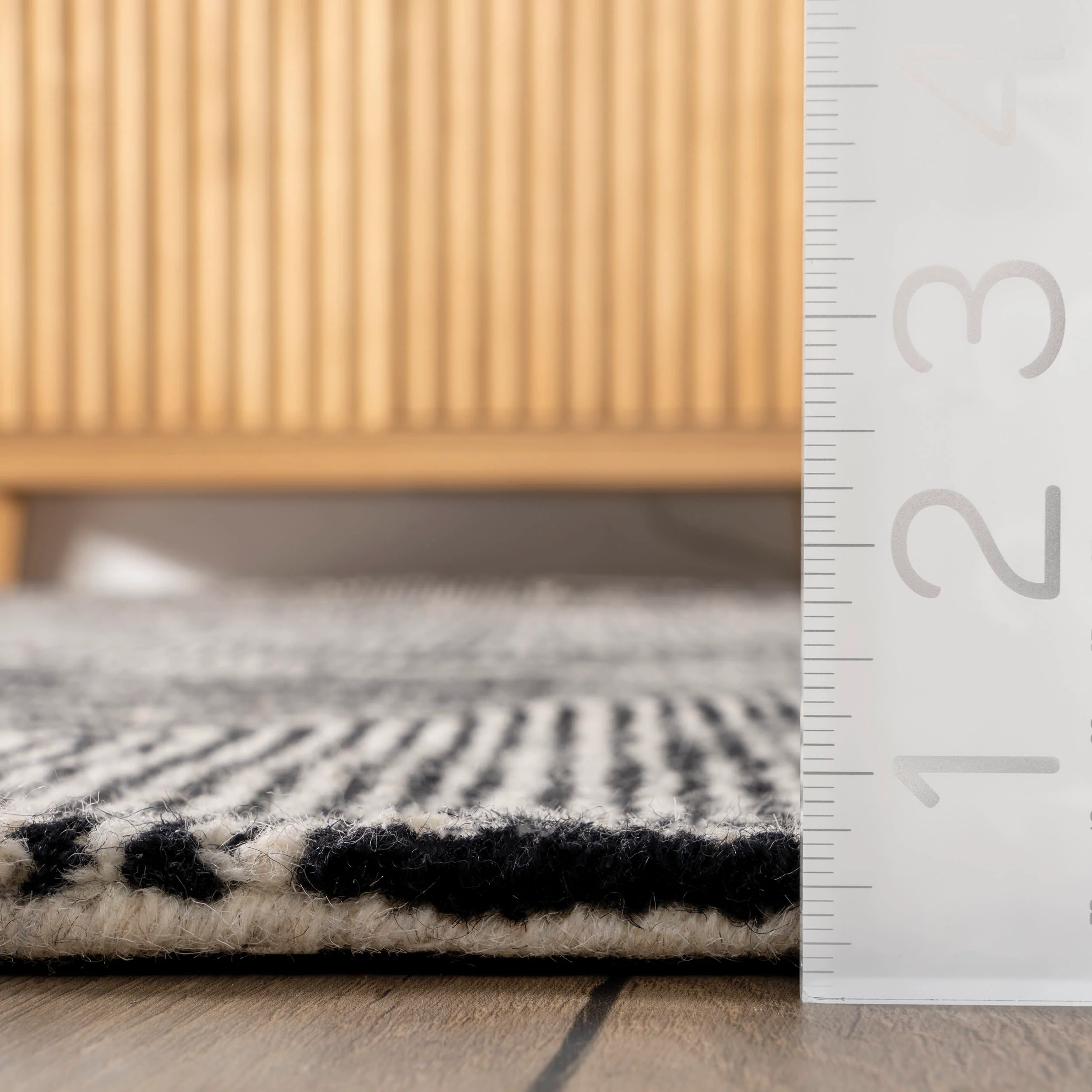 Kayra Wool Modern Rug | Charcoal - Image 5