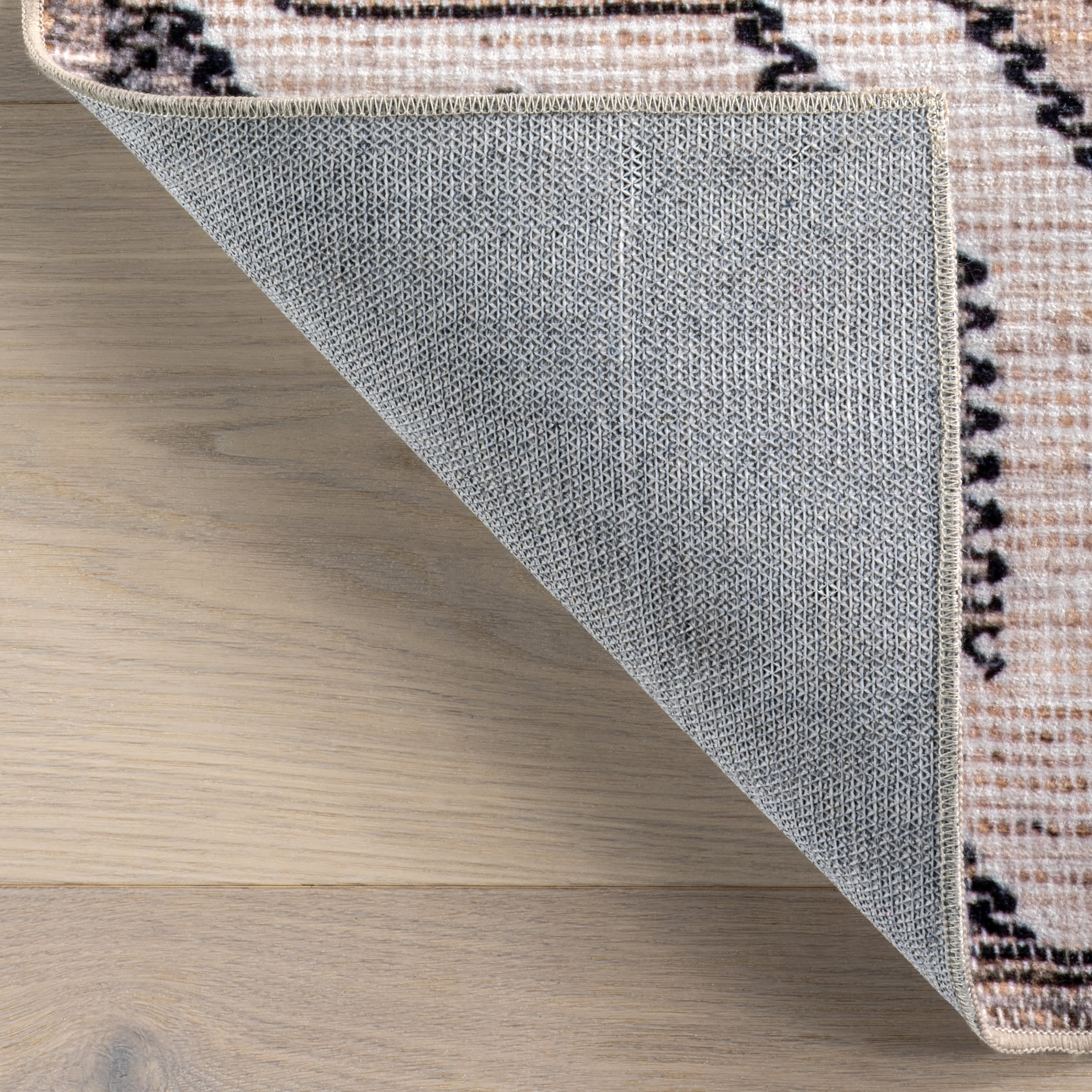 Keily Medallion Spill Proof Washable Rug | Ivory - Image 7