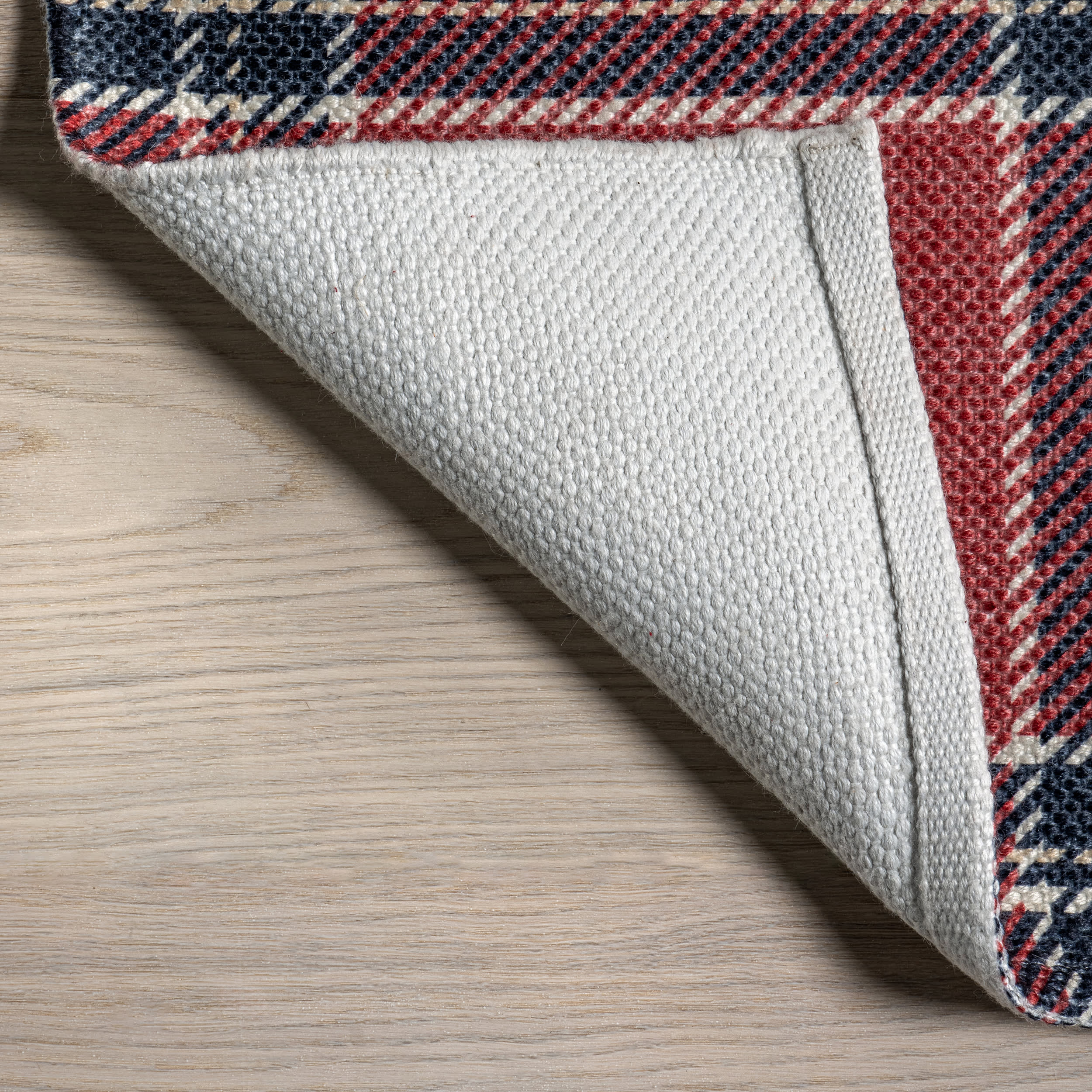 Keira Checkered Plaid Rug | Red - Image 6