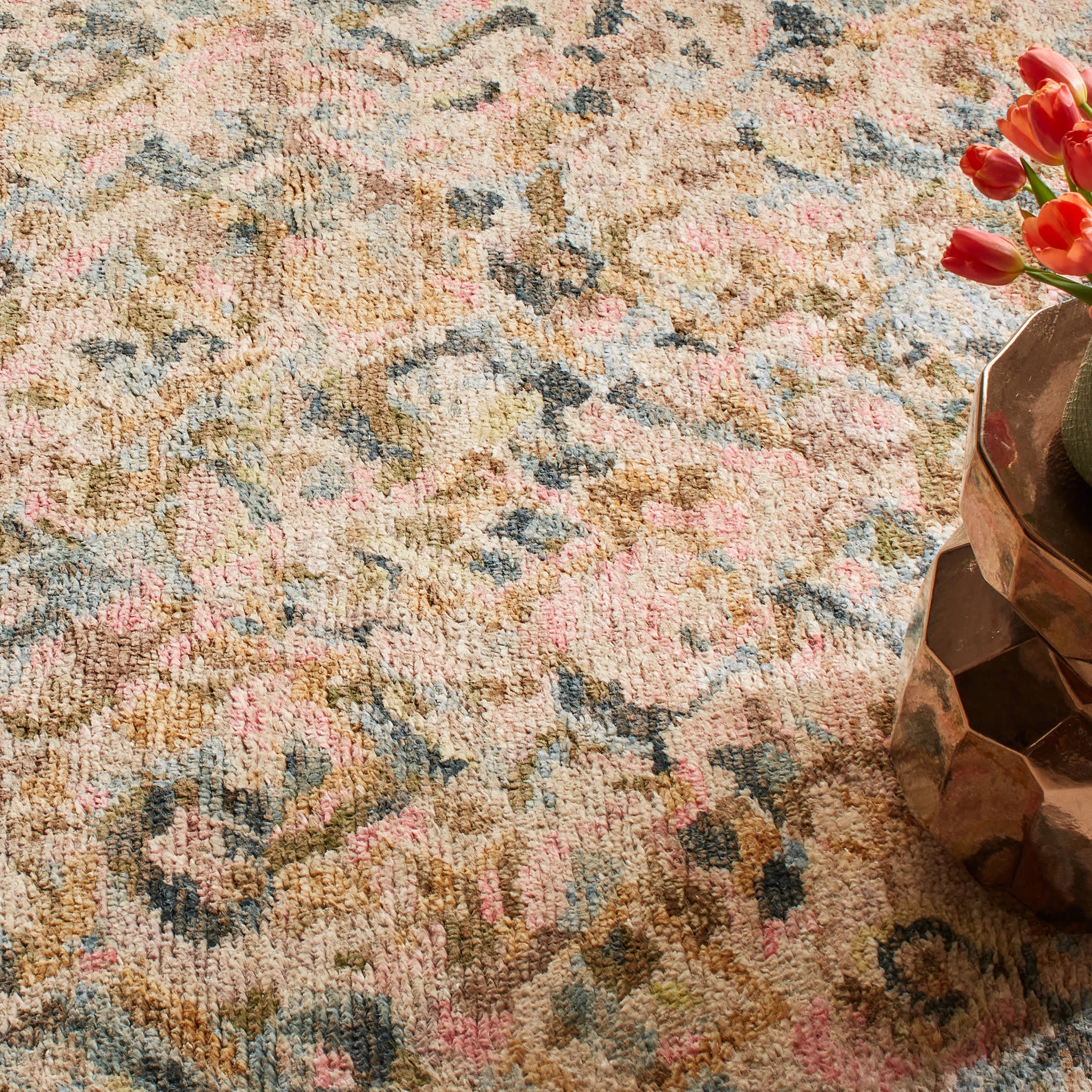 Keira Hand Knotted Jute Rug | Multi - Image 5