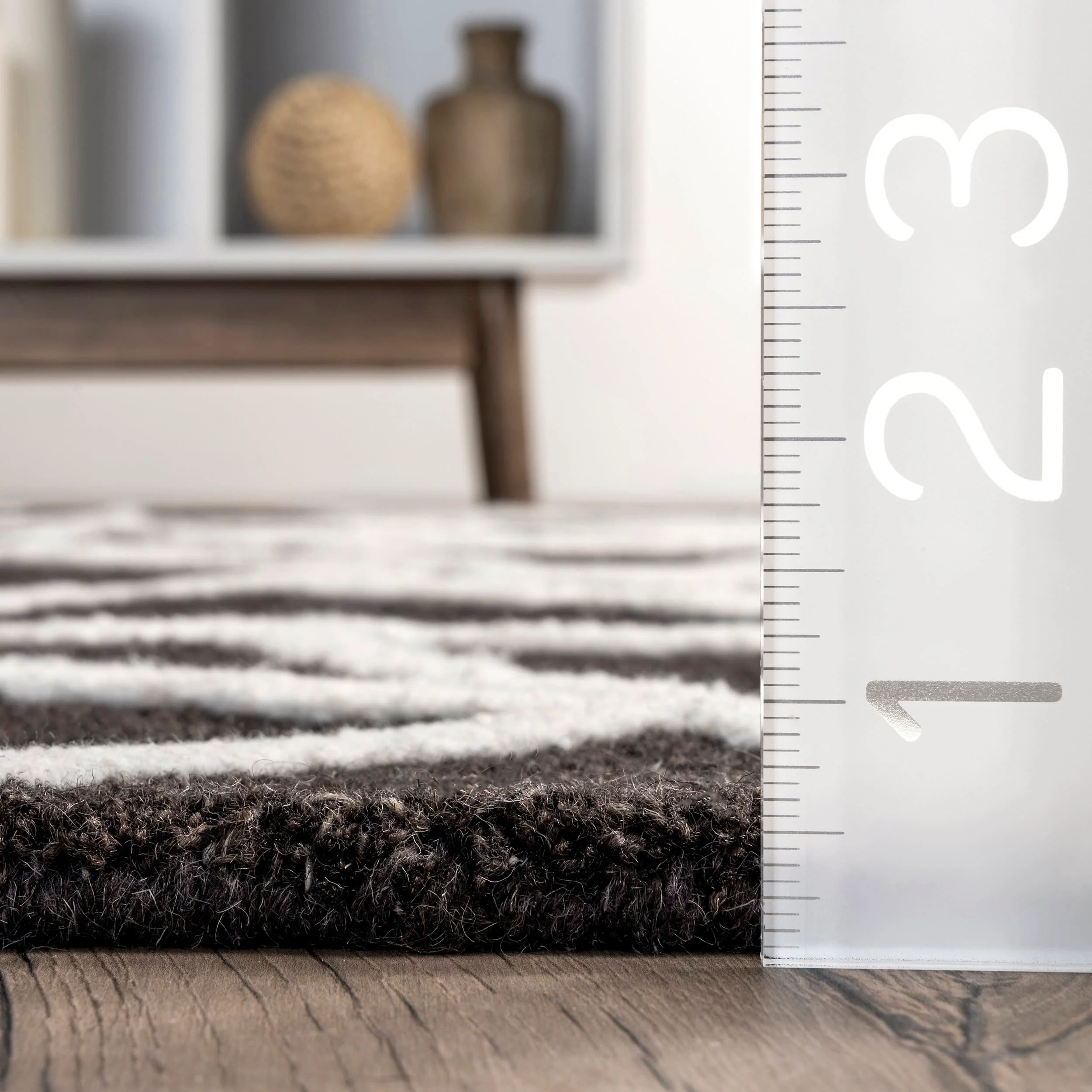 Kendall Wool Collage Rug | Black - Image 5