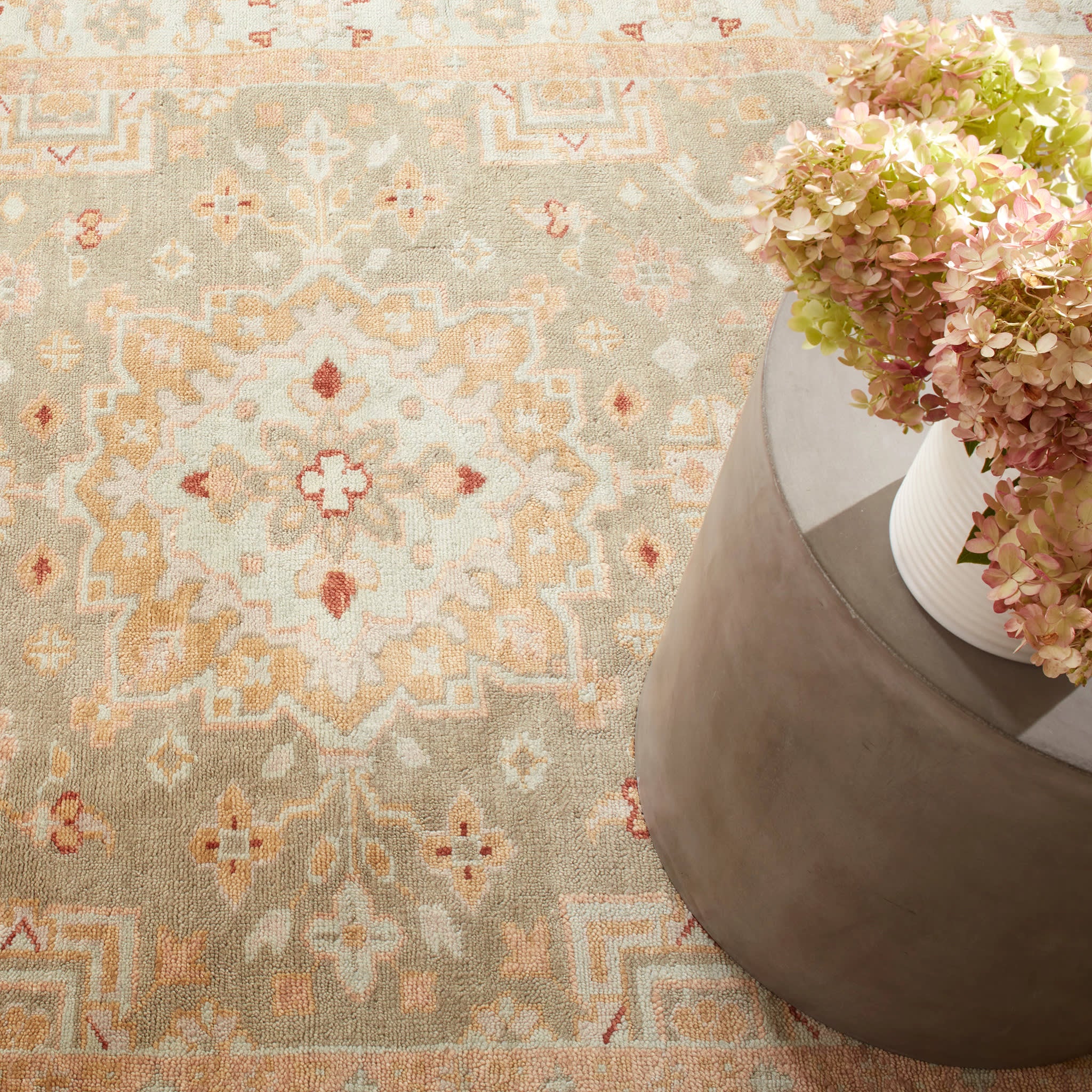 Kendra Hand Knotted Wool Rug | Sky - Image 4