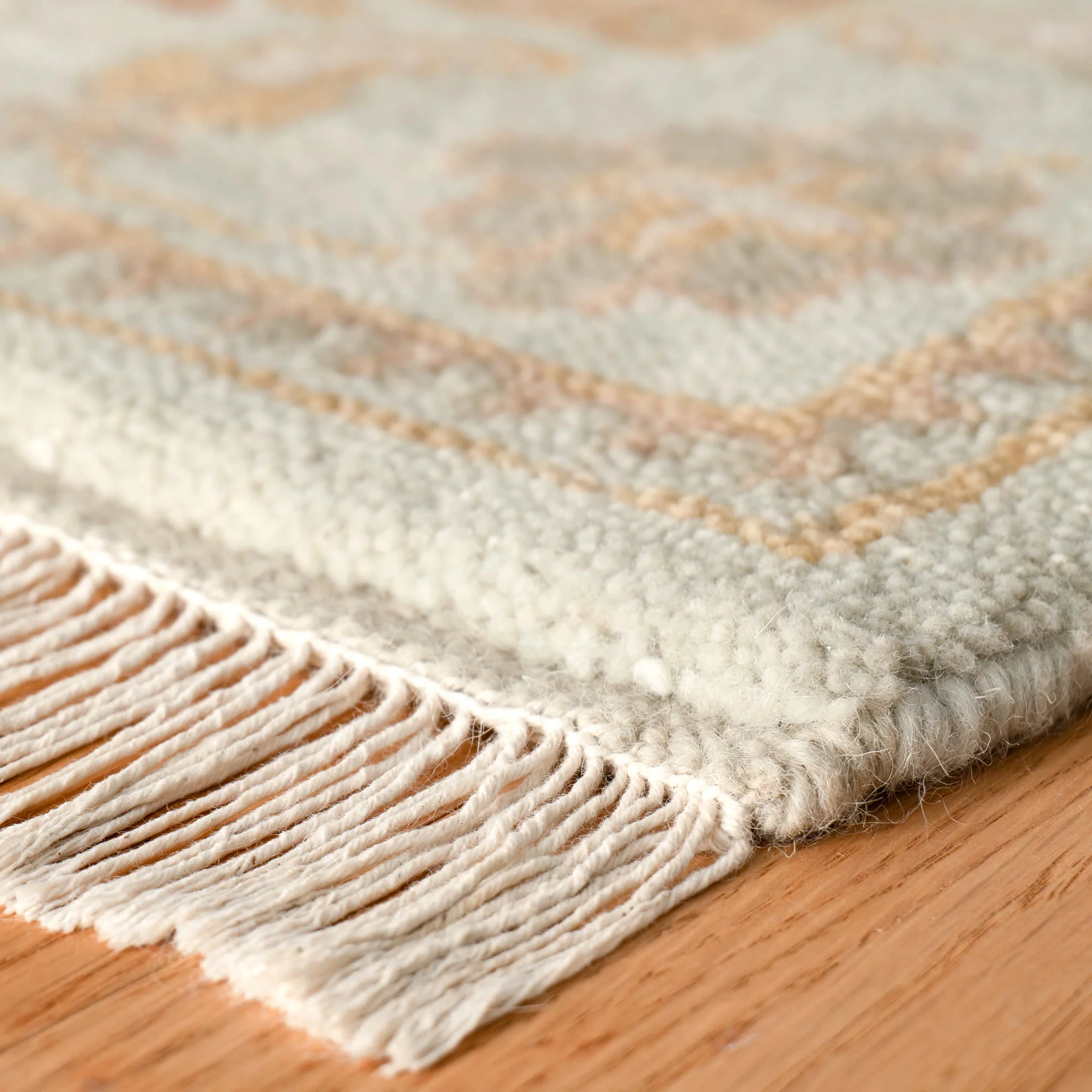 Kendra Hand Knotted Wool Rug | Sky - Image 6