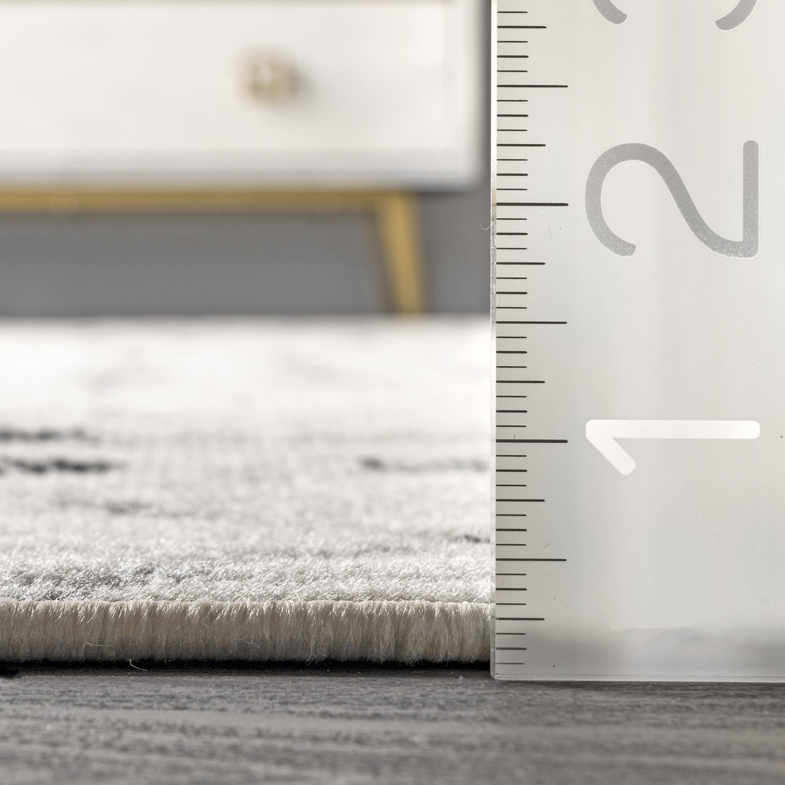 Kendyll Modern Trellis Rug | Grey - Image 5