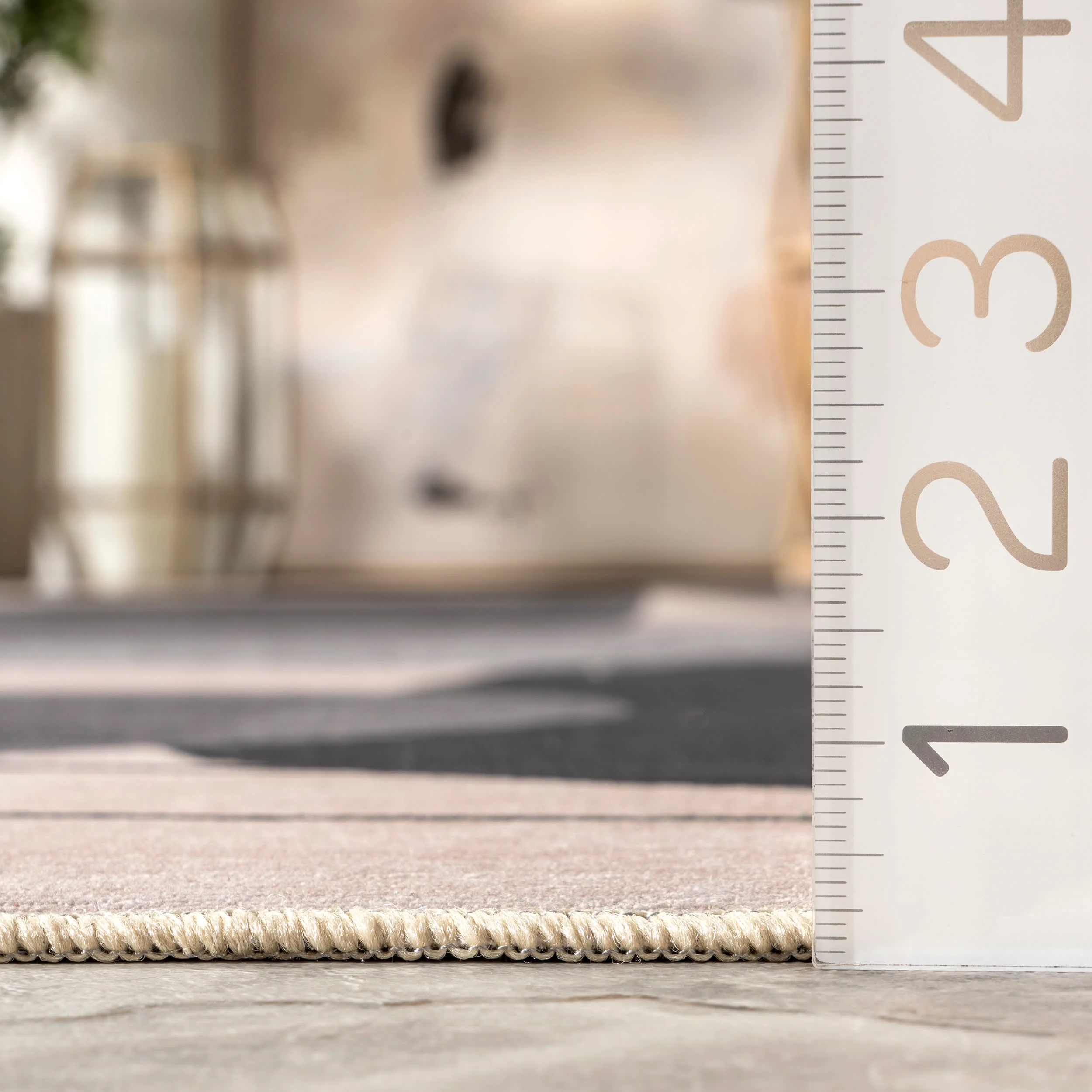 Kenley Stone Washable Indoor/Outdoor Rug | Grey - Image 5