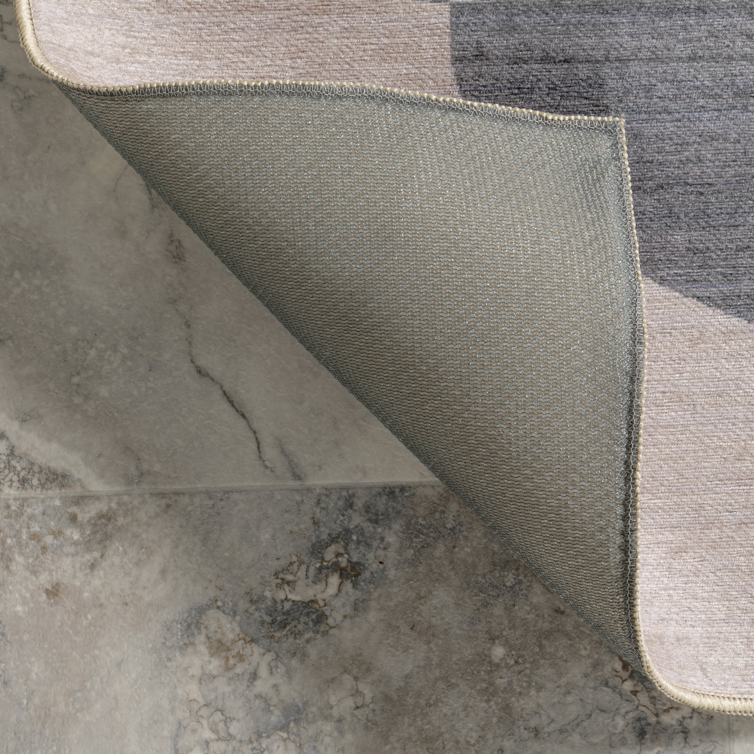 Kenley Stone Washable Indoor/Outdoor Rug | Grey - Image 6