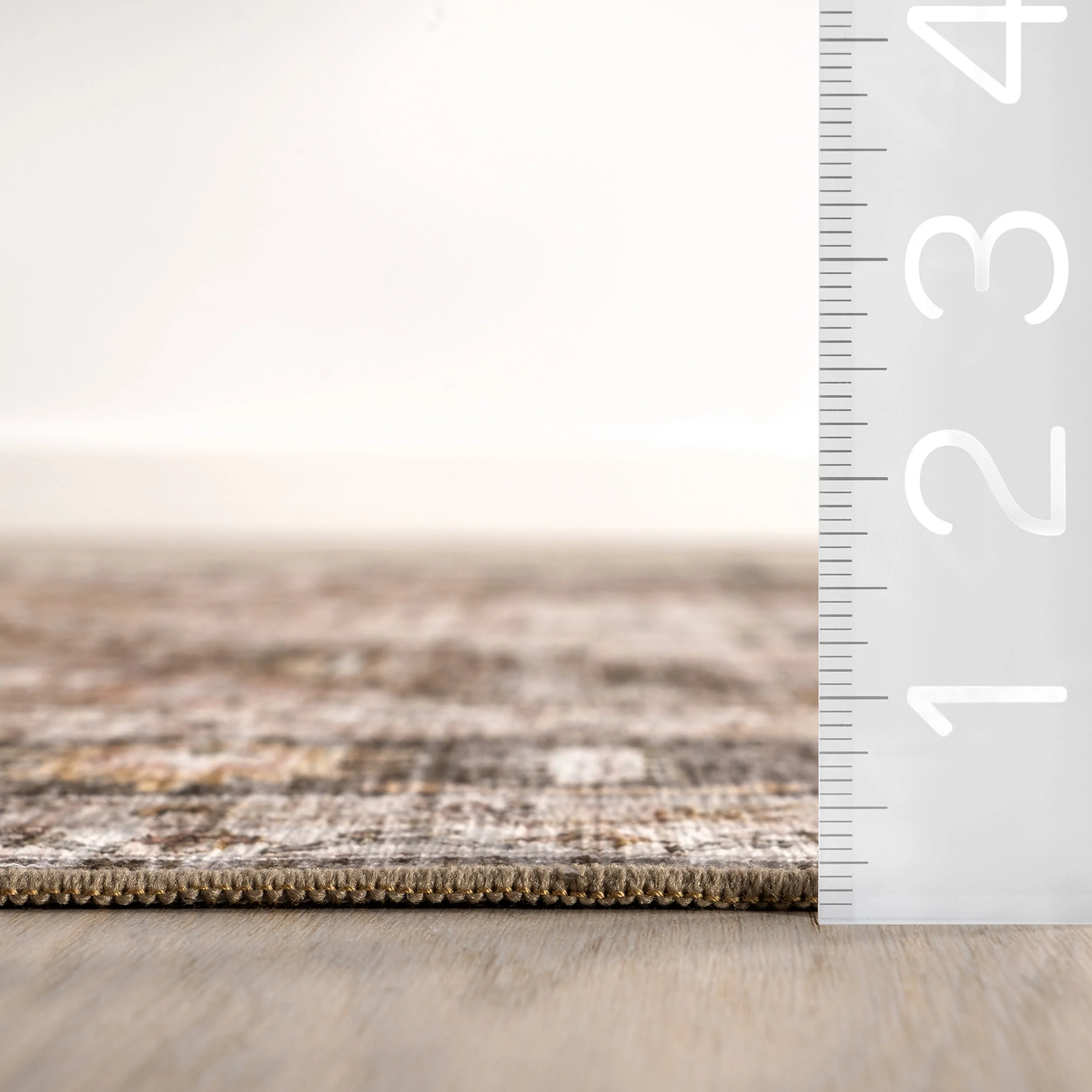 Keyara Spill Proof Washable Rug | Dark Brown - Image 6