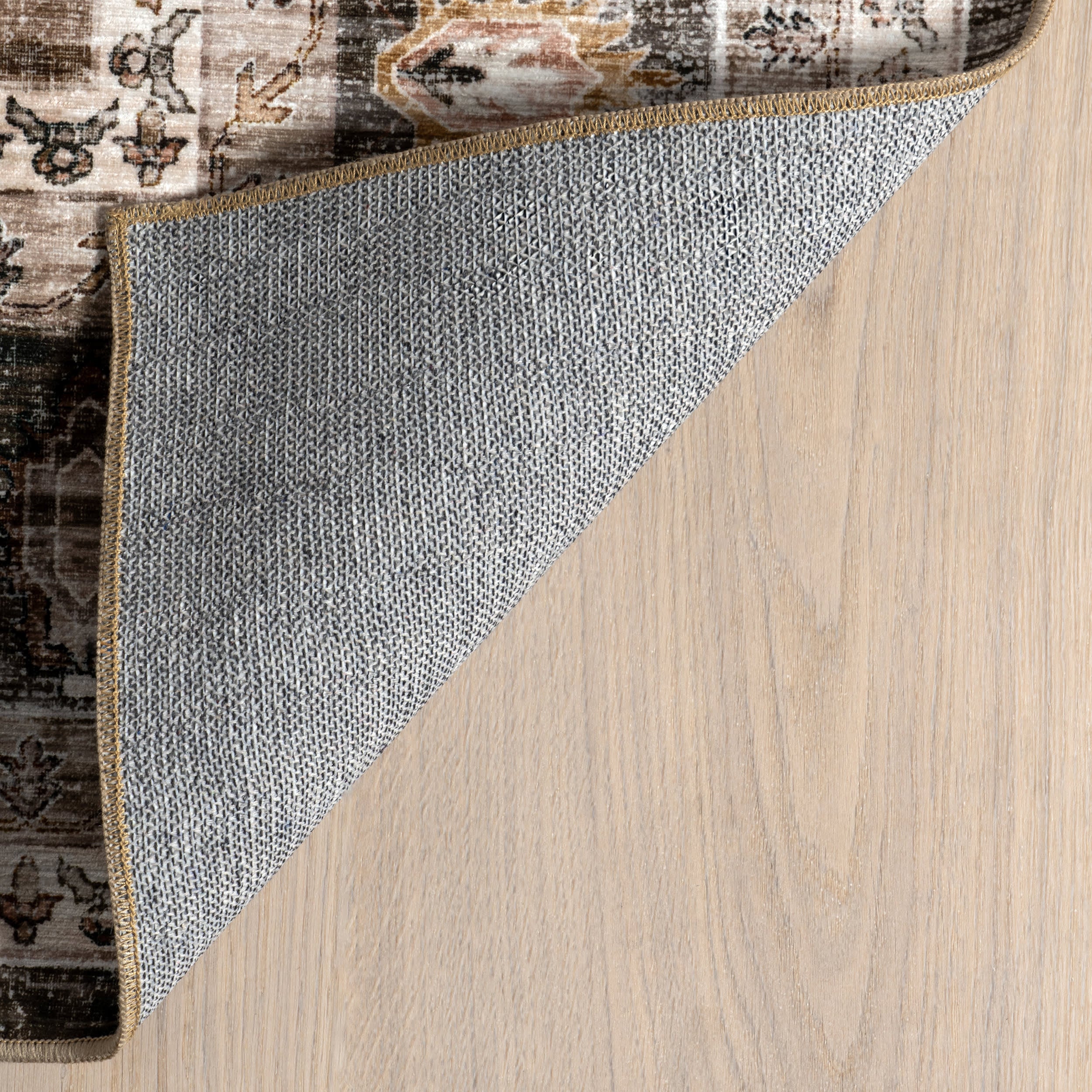 Keyara Spill Proof Washable Rug | Dark Brown - Image 7