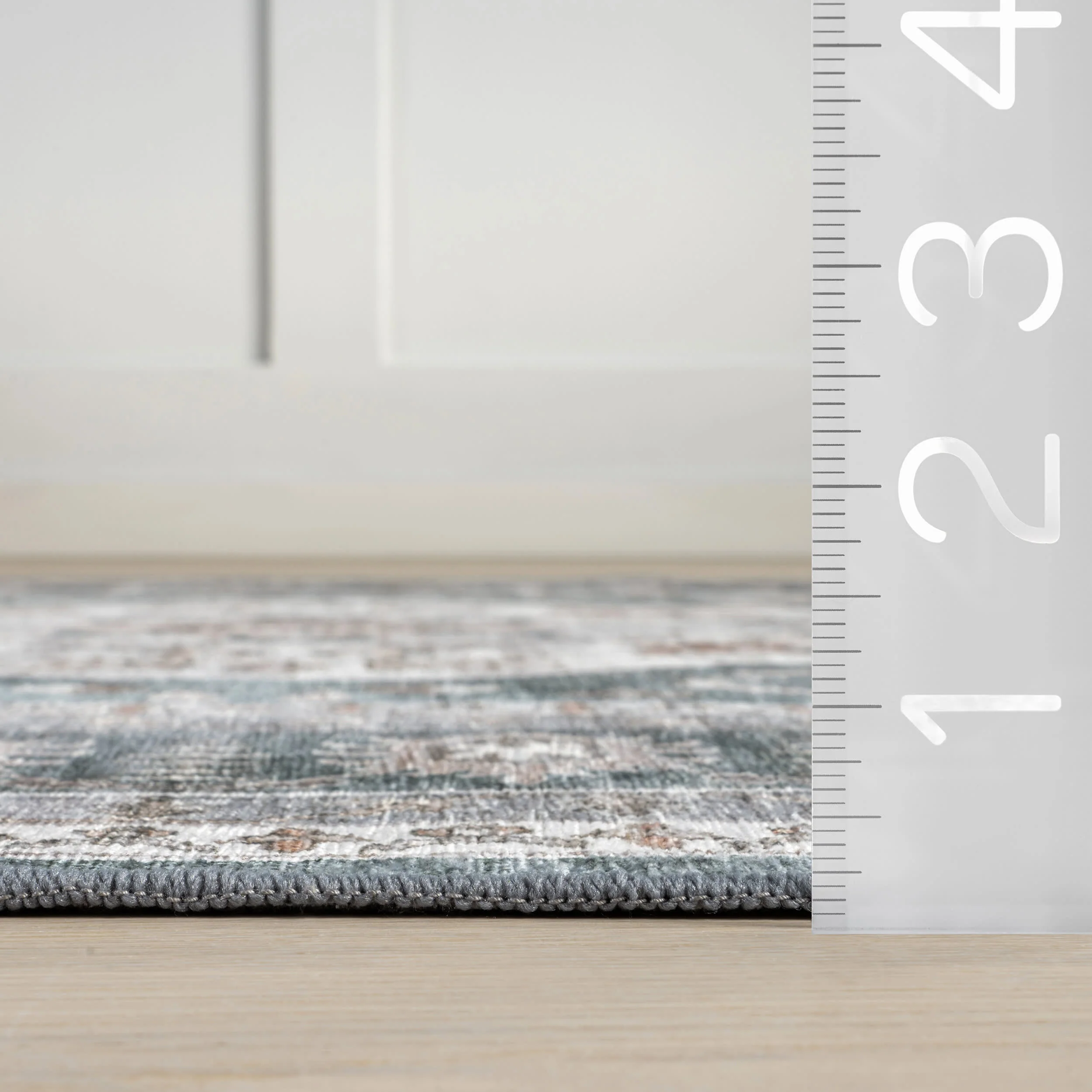 Keyara Spill Proof Washable Rug | Green - Image 6