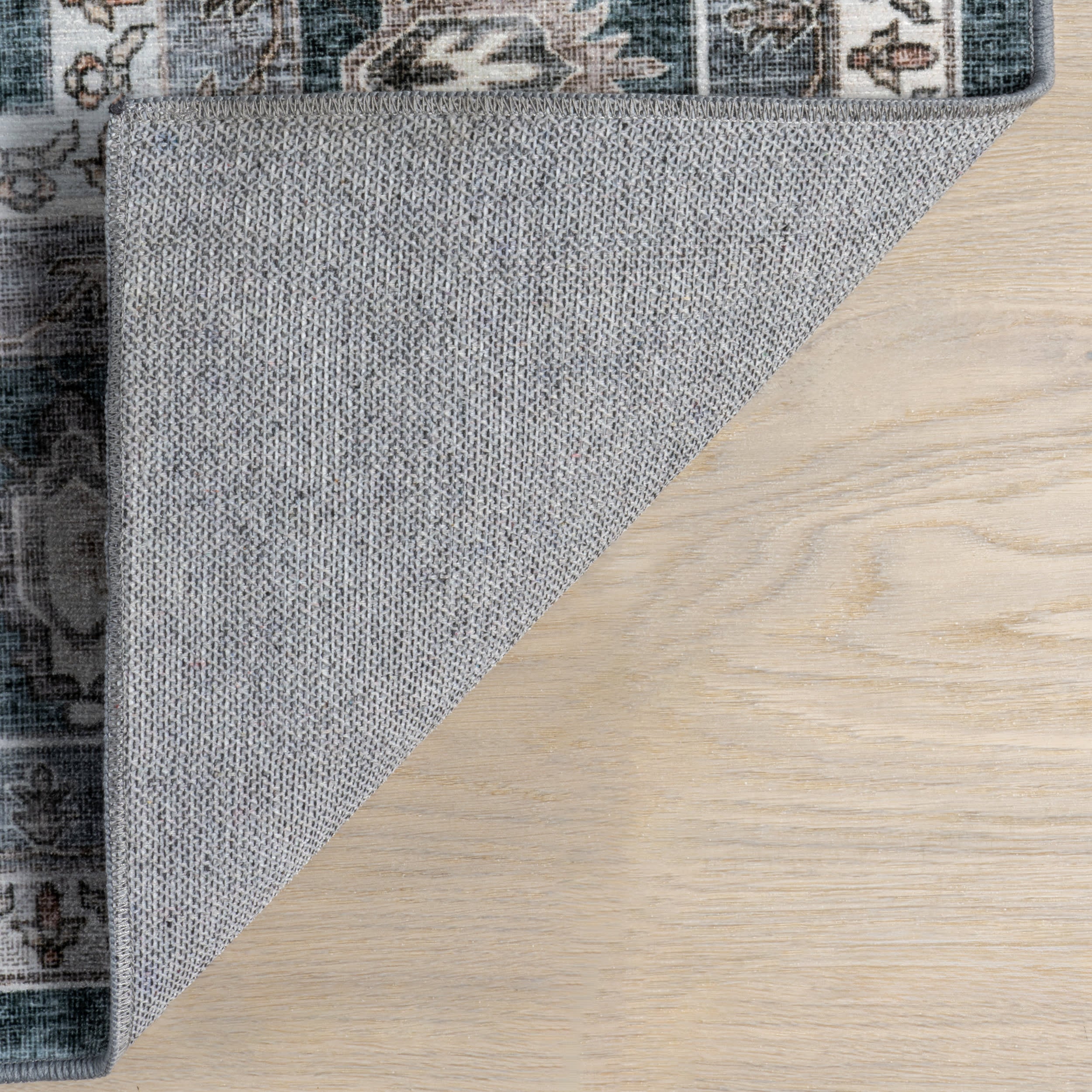 Keyara Spill Proof Washable Rug | Green - Image 7