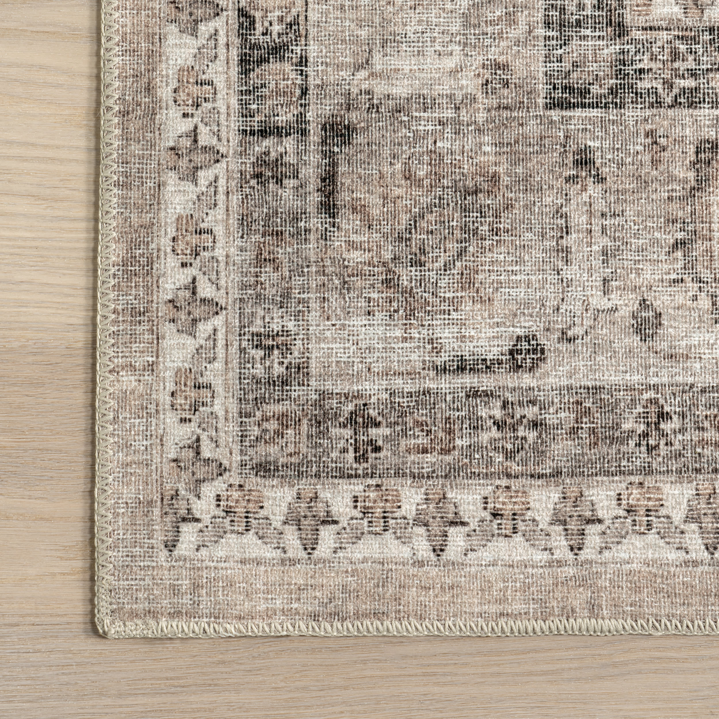 Keyara Spill Proof Washable Rug | Stone - Image 3