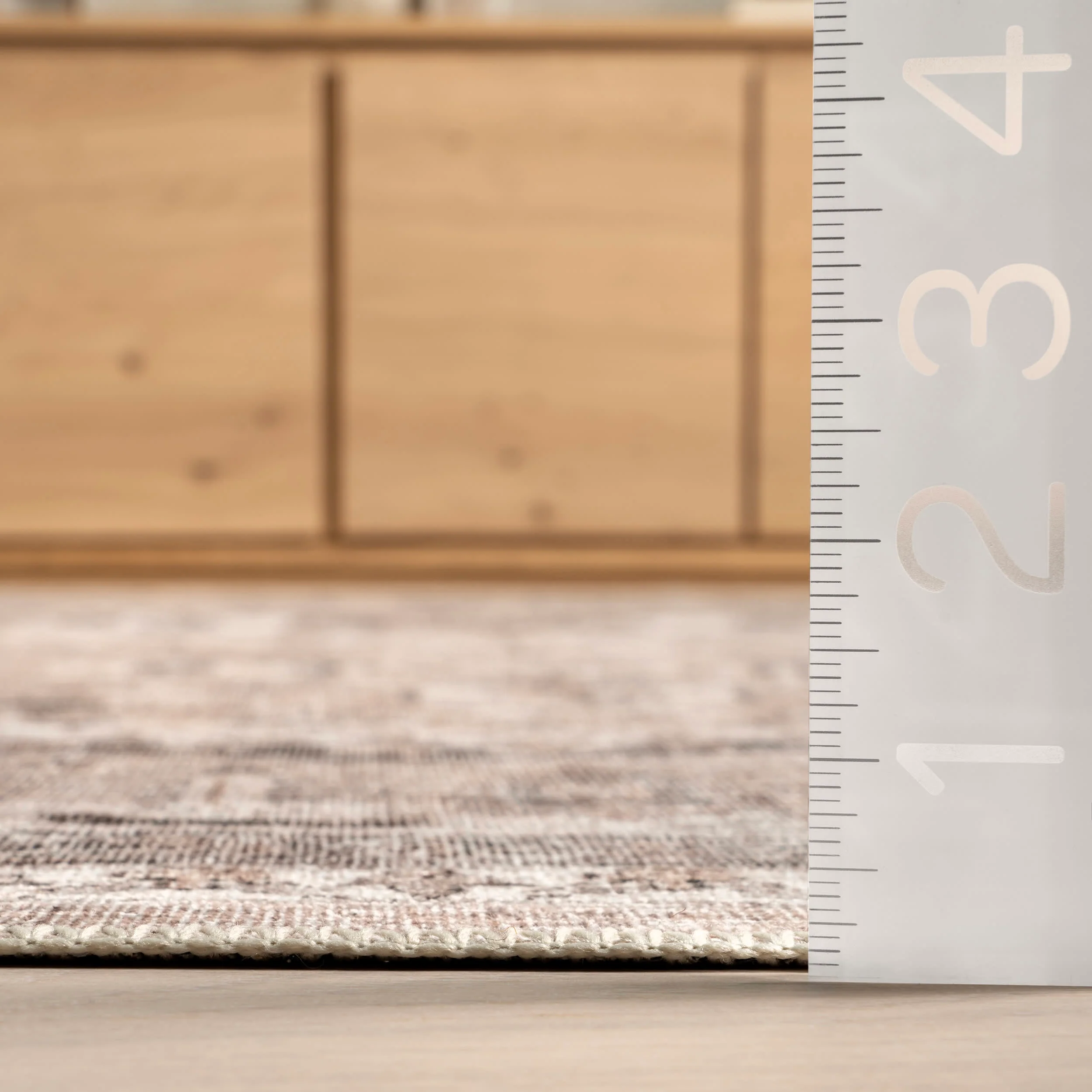 Keyara Spill Proof Washable Rug | Stone - Image 5