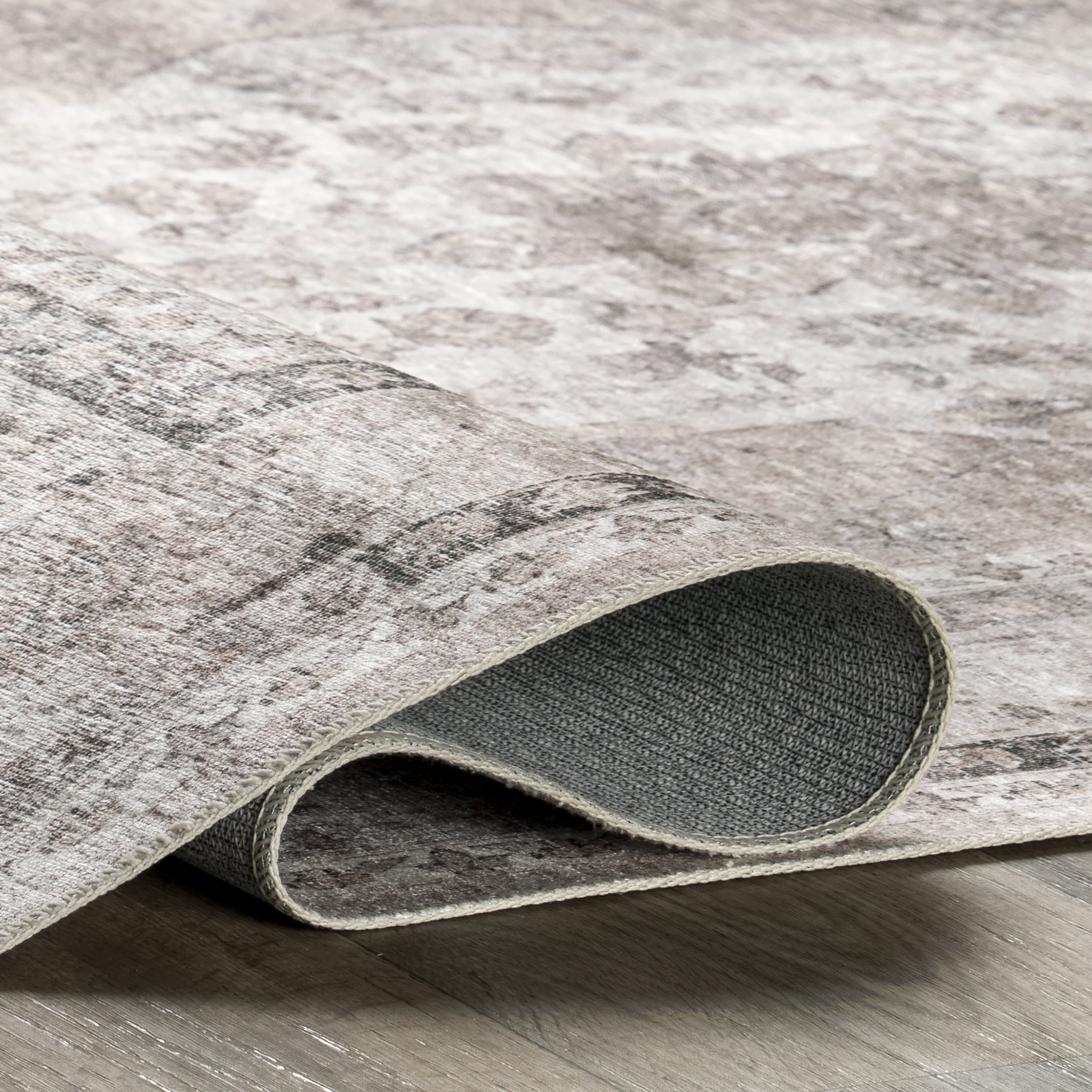 Keyara Spill Proof Washable Rug | Stone - Image 10