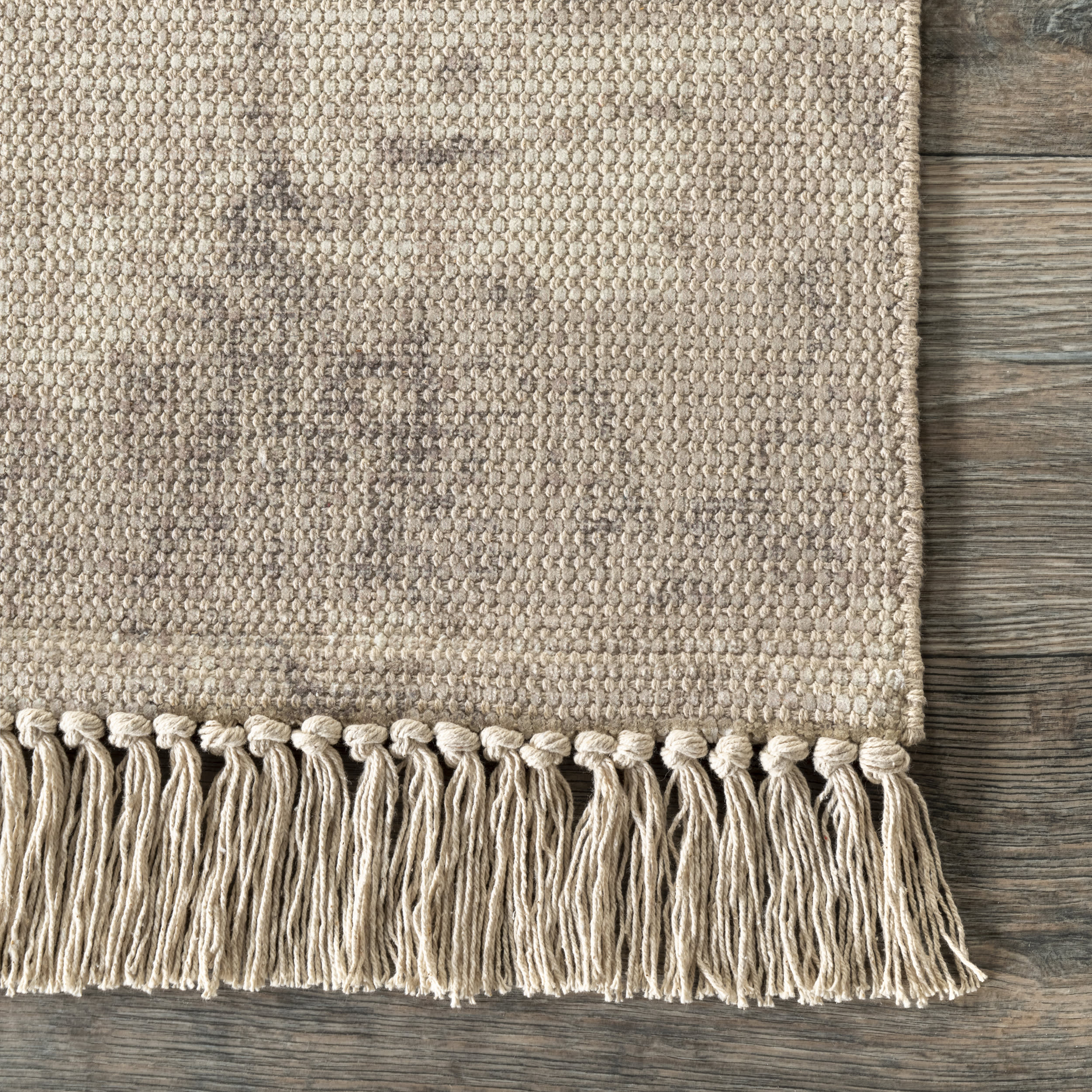 Kiana Vintage Diamond Rug | Beige - Image 3
