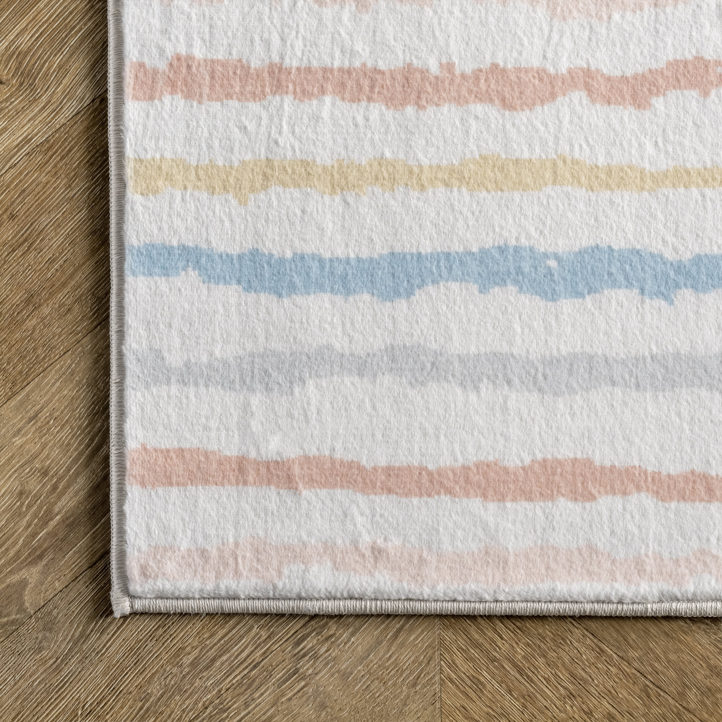 Kids Prismatic Striped Rug | Multicolor - Image 3