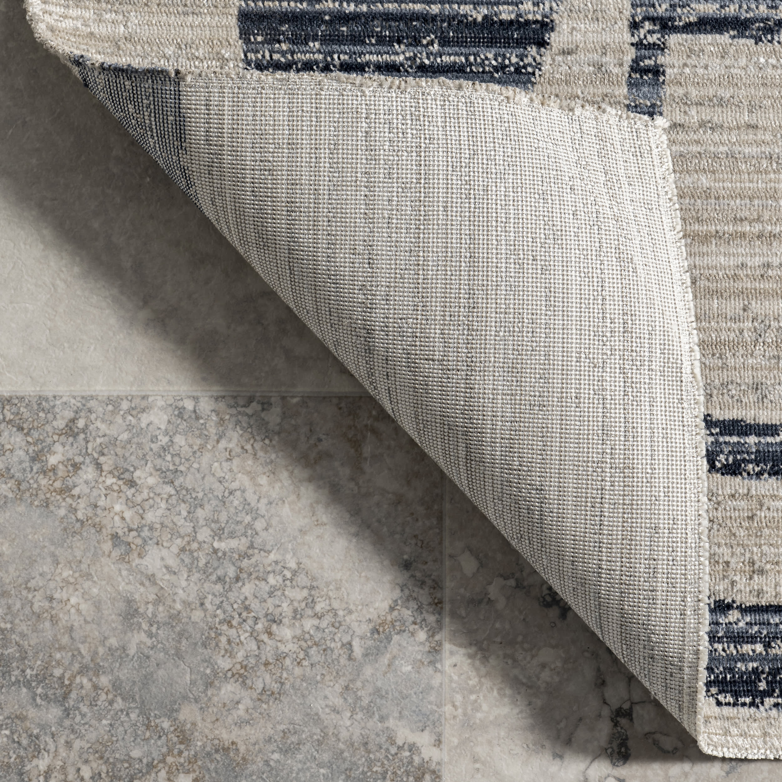 Kinley Modern Washable Indoor/Outdoor Rug | Navy - Image 6