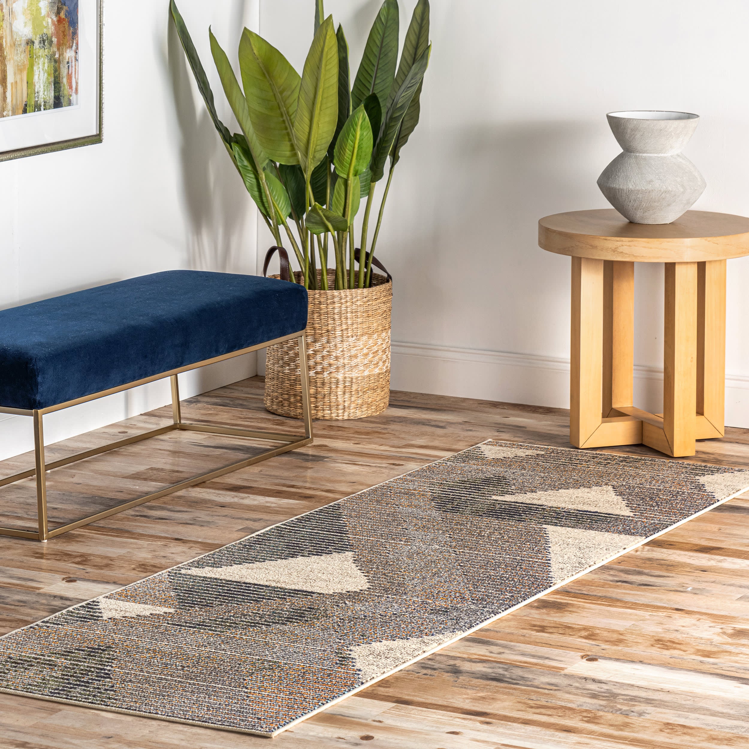 Kira Abstract Striped Rug | Grey - Image 2