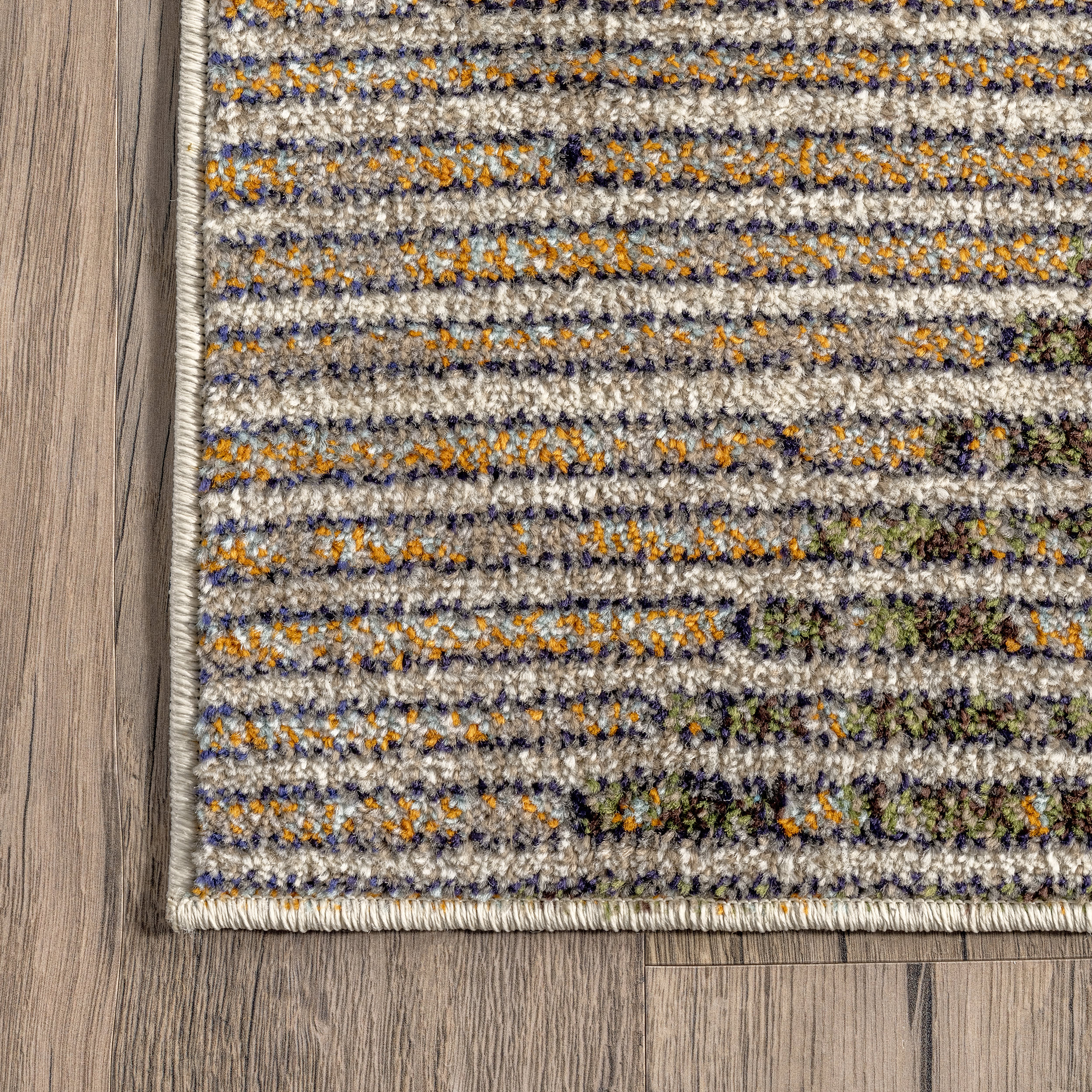 Kira Abstract Striped Rug | Grey - Image 3