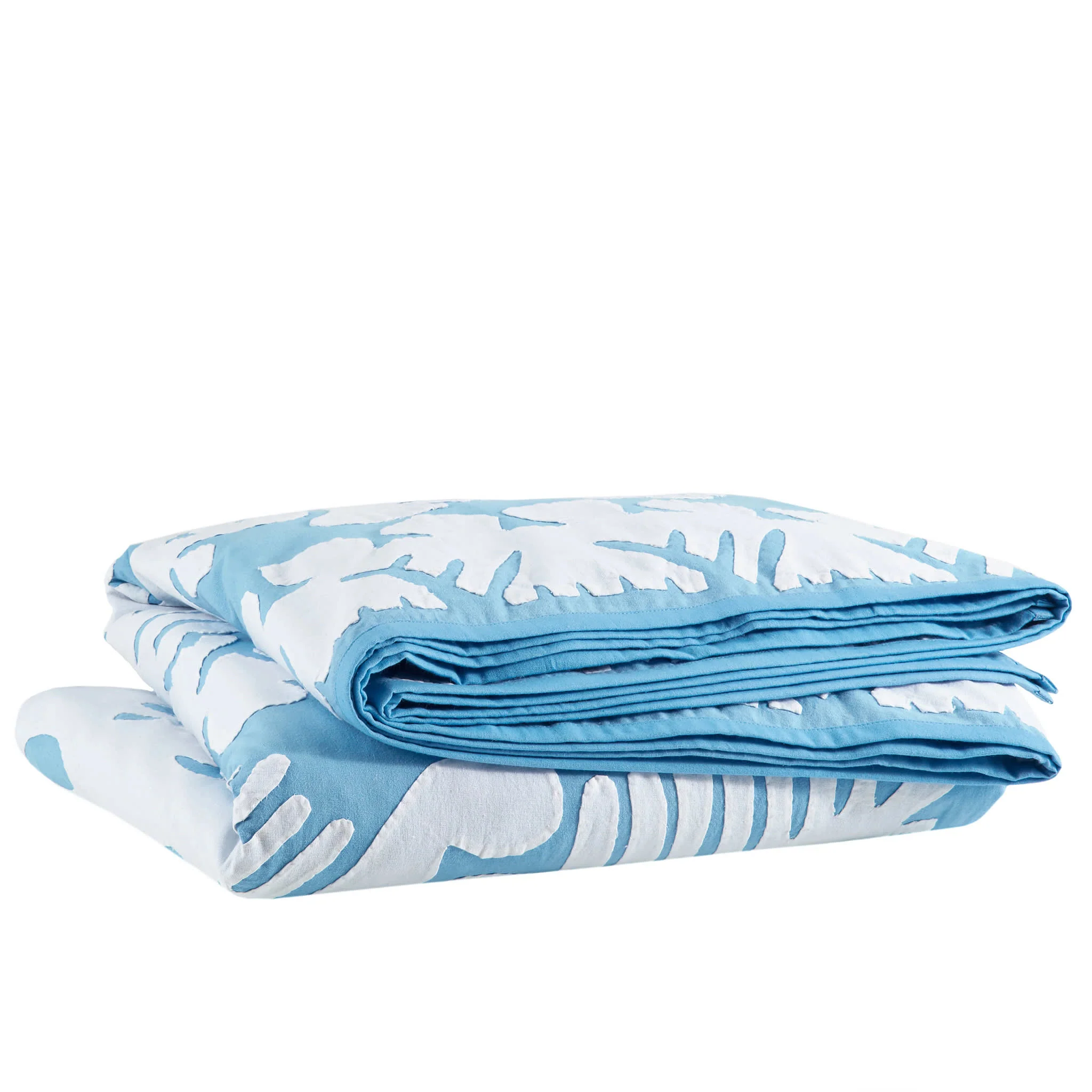 Knight Wood Cutwork Coverlet | Lapis - Image 3