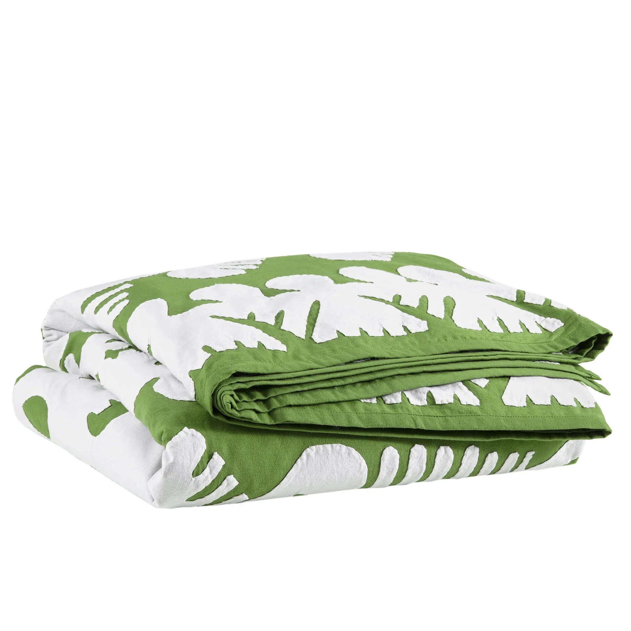 Knight Wood Cutwork Coverlet | Olive - Image 3