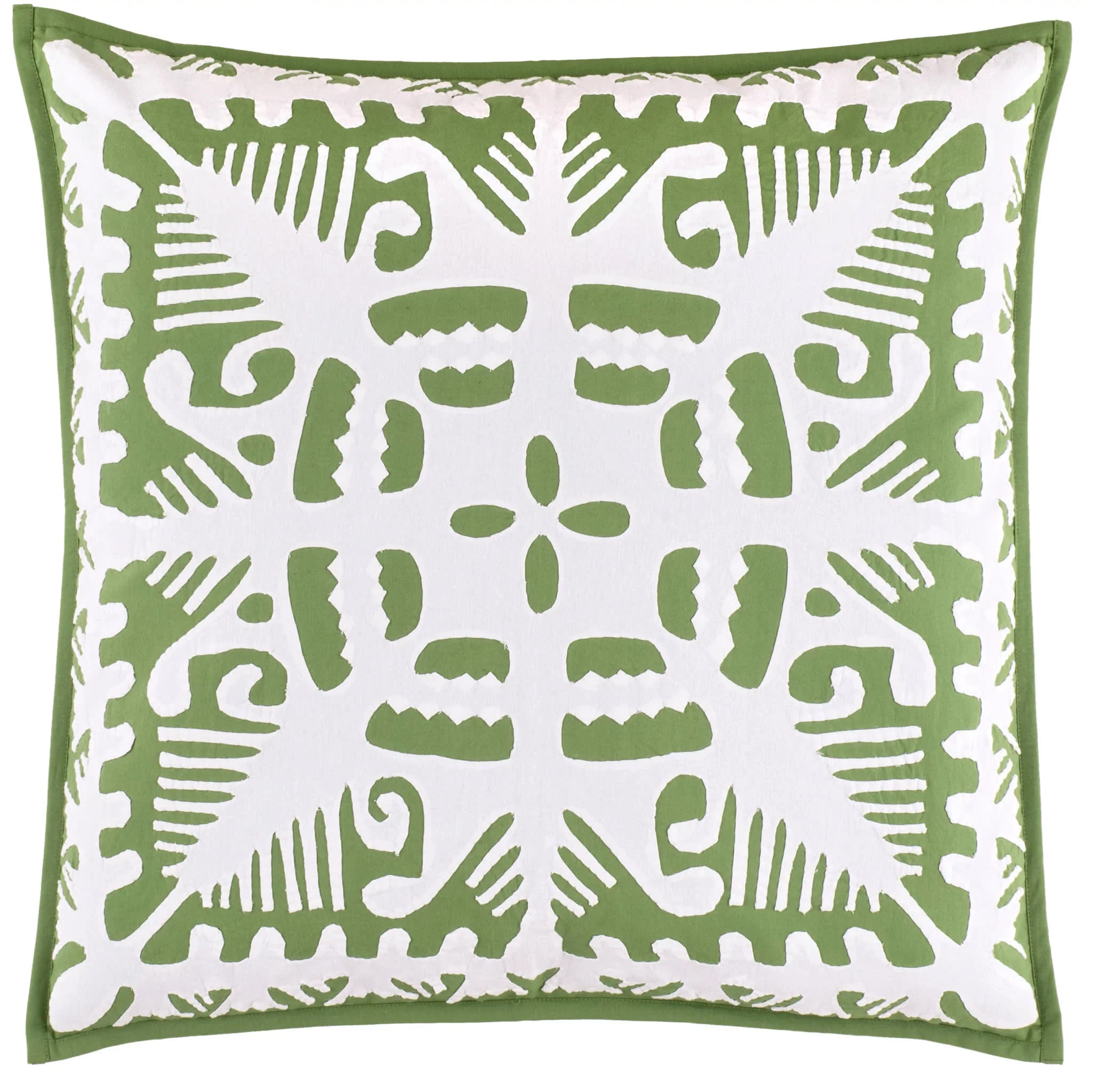 Knight Wood Cutwork Sham | Olive - Image 5
