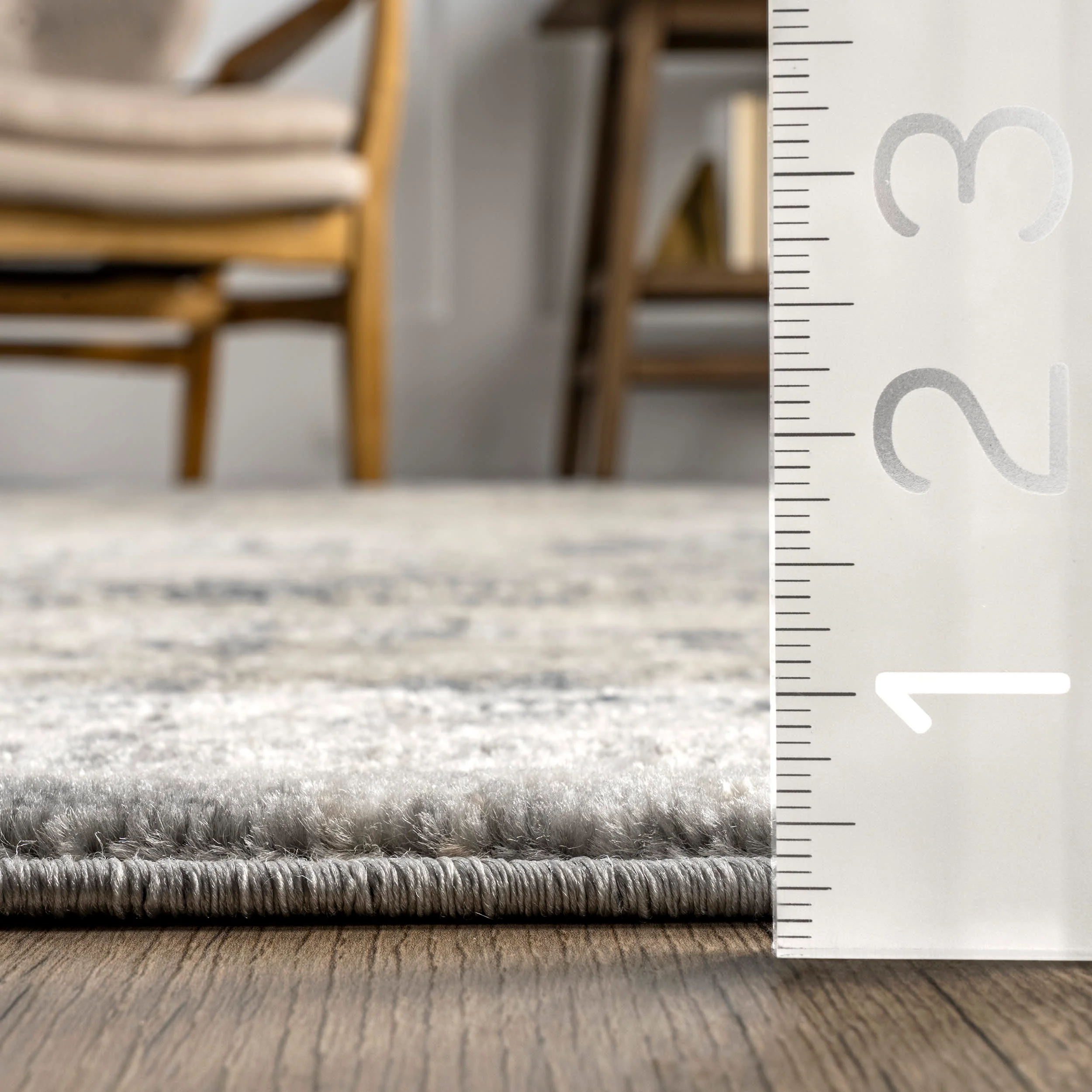 Kora Marbleized Abstract Rug | Beige - Image 5