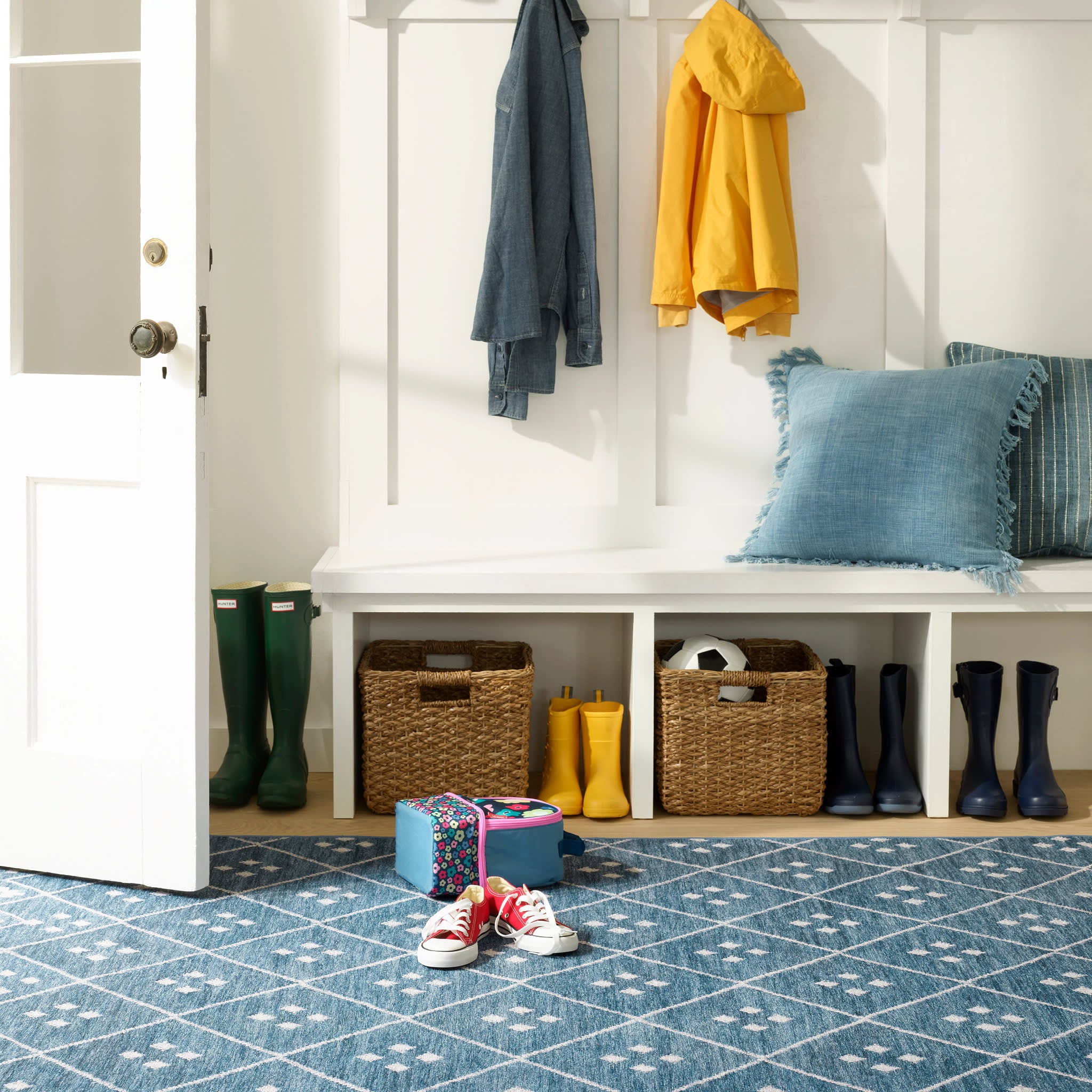 Kota Machine Washable Rug | Indigo - Image 3
