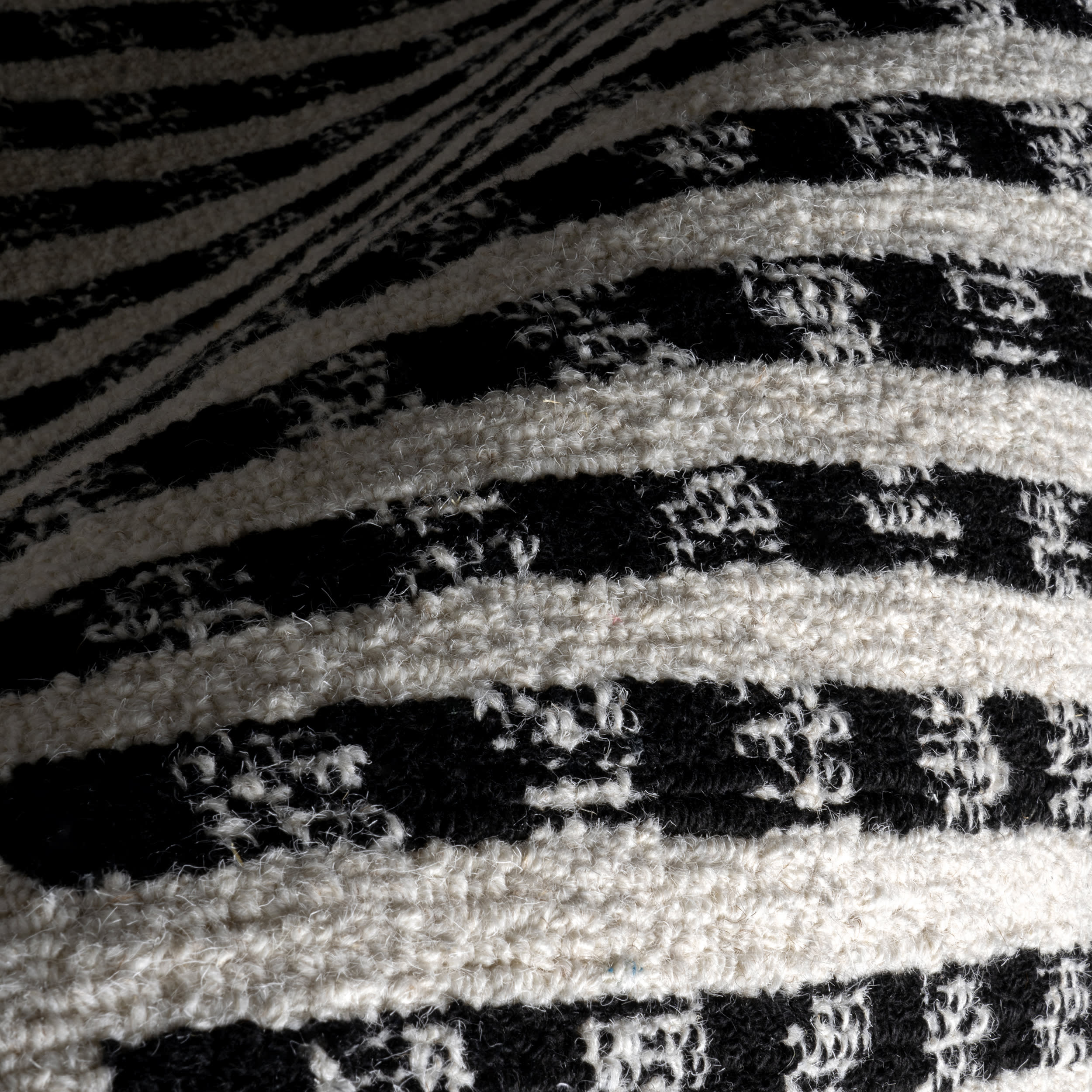 Kristie Wool Striped Rug | Ivory - Image 3