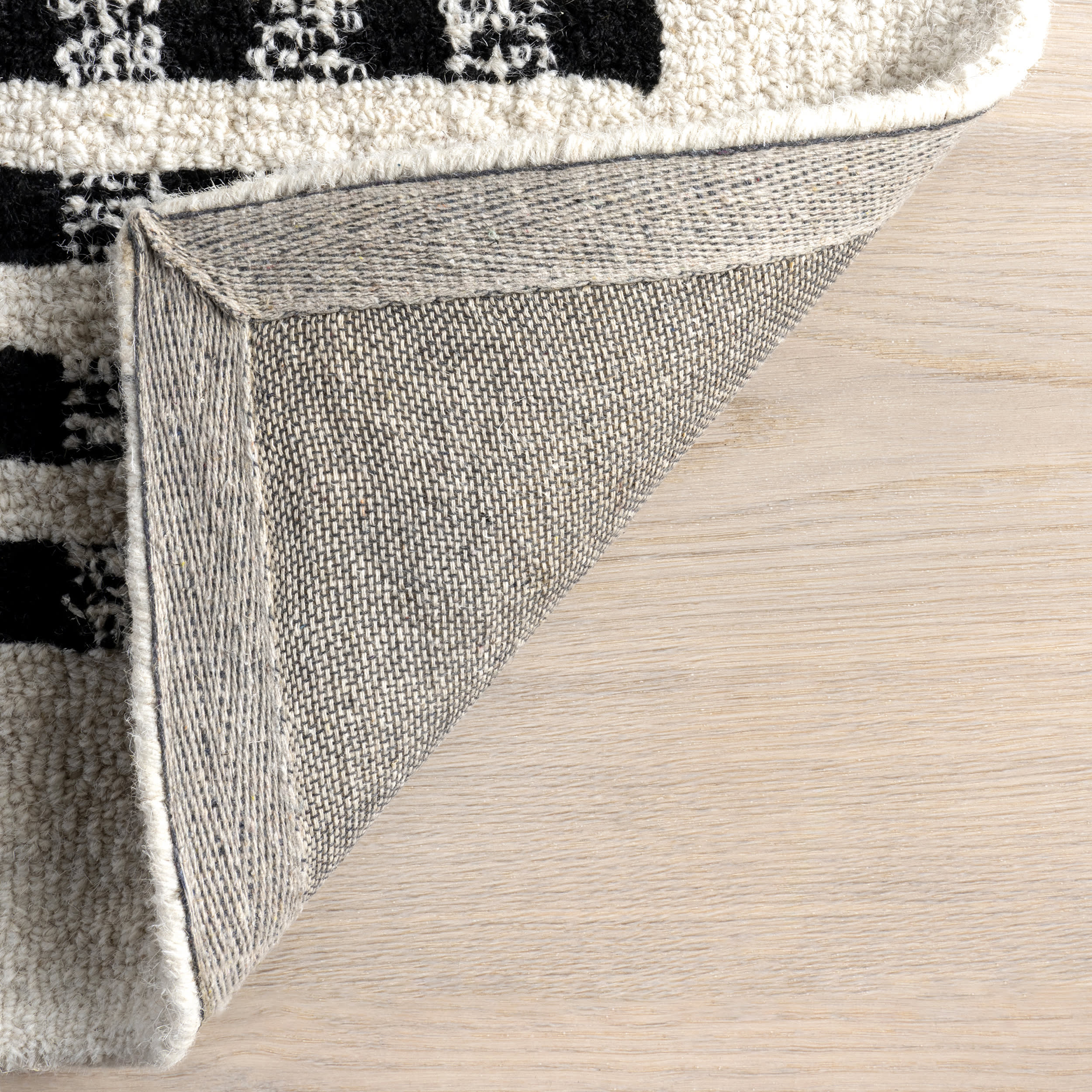 Kristie Wool Striped Rug | Ivory - Image 7