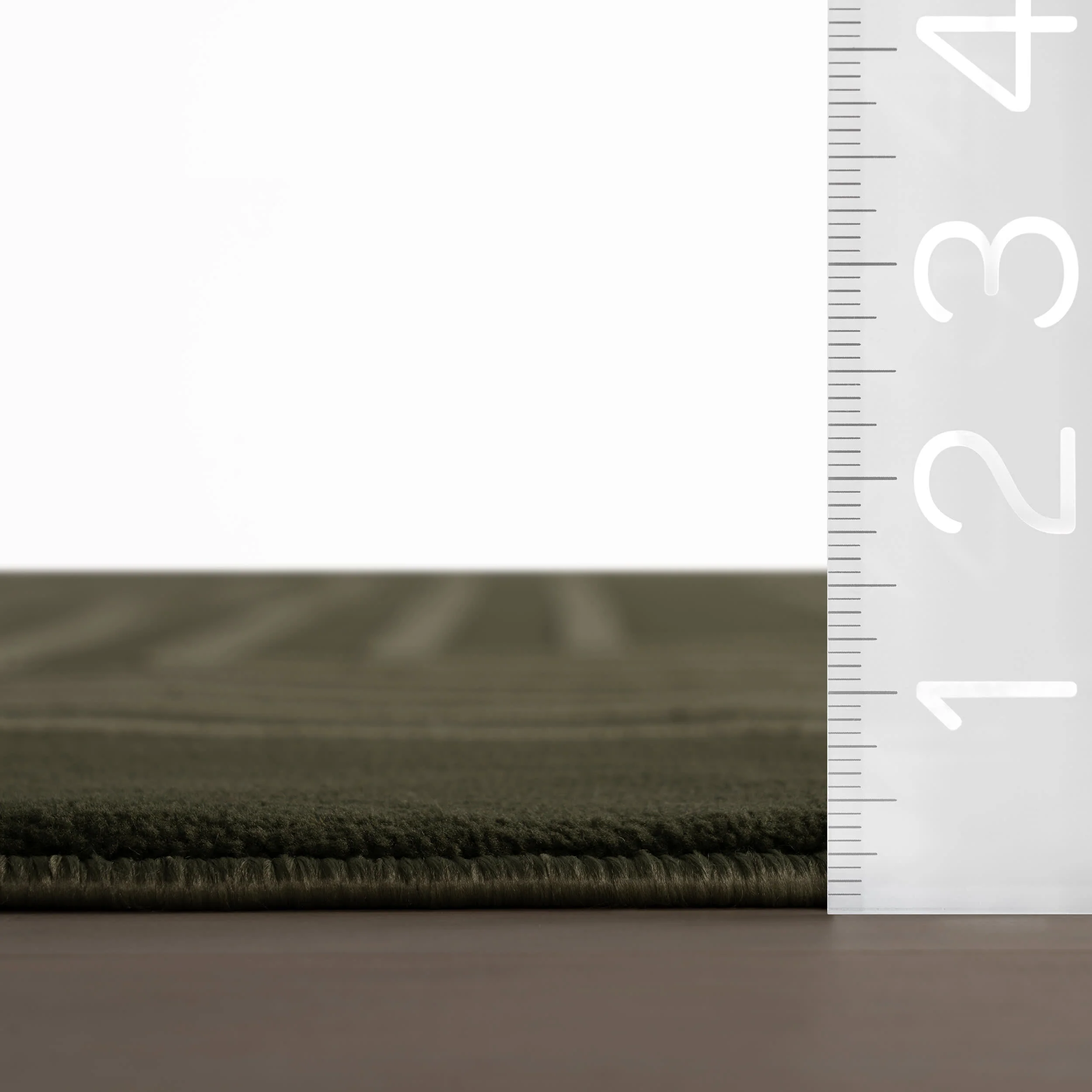 Krya Geometric Plush Textured Washable Rug | Green - Image 6