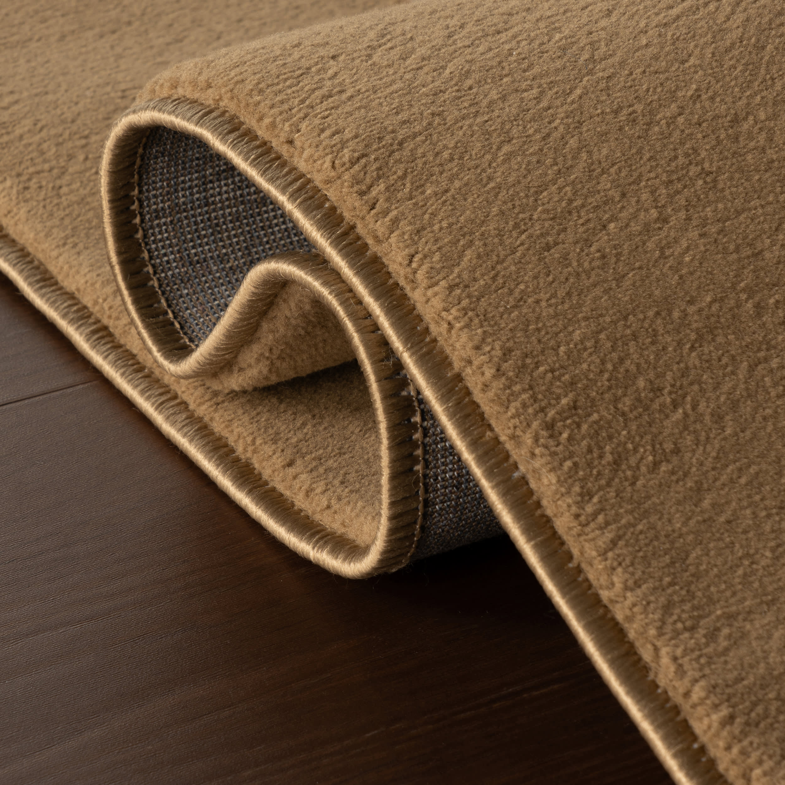 Krya Geometric Plush Textured Washable Rug | Sand - Image 11