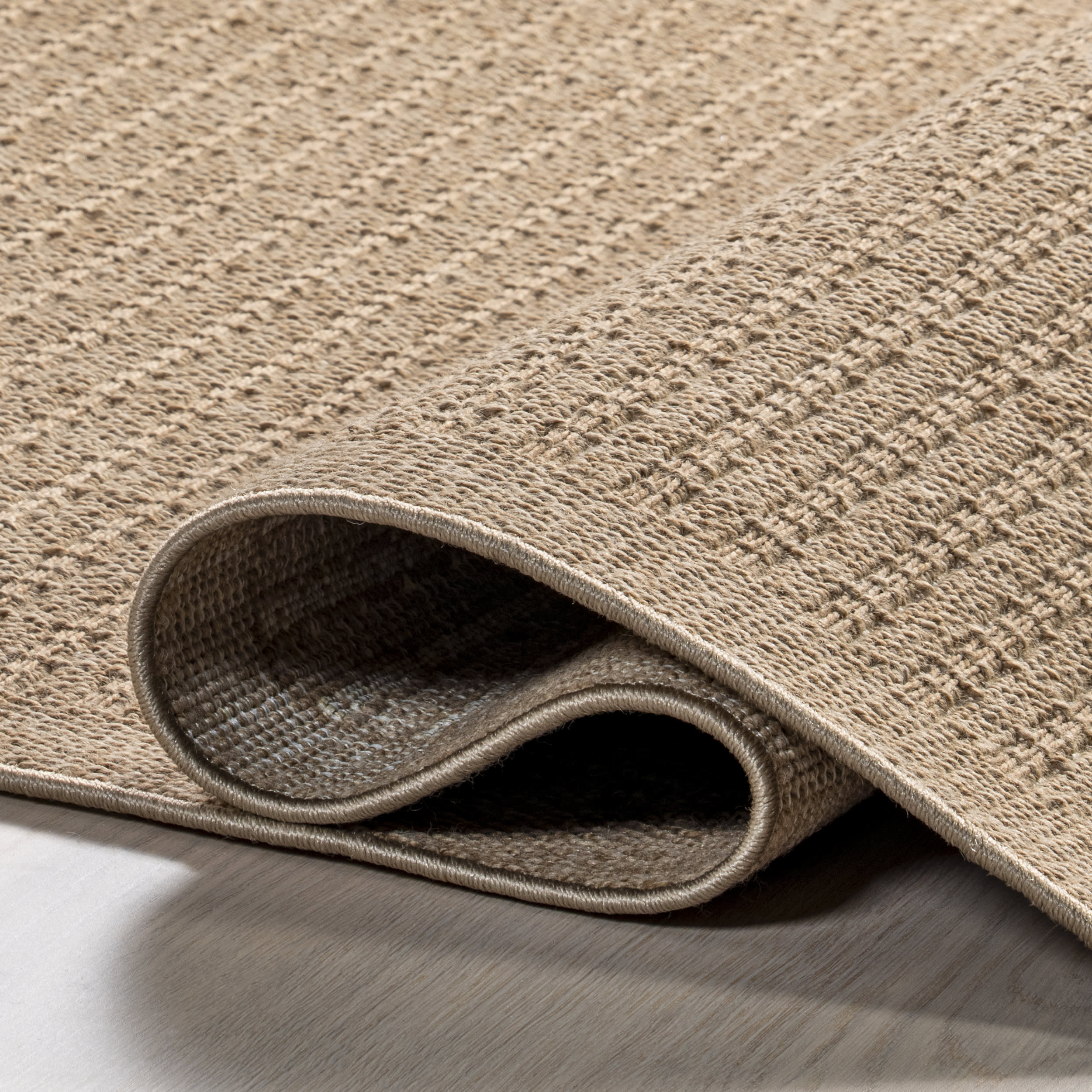 Krystal Bordered Weave Rug | Natural - Image 8