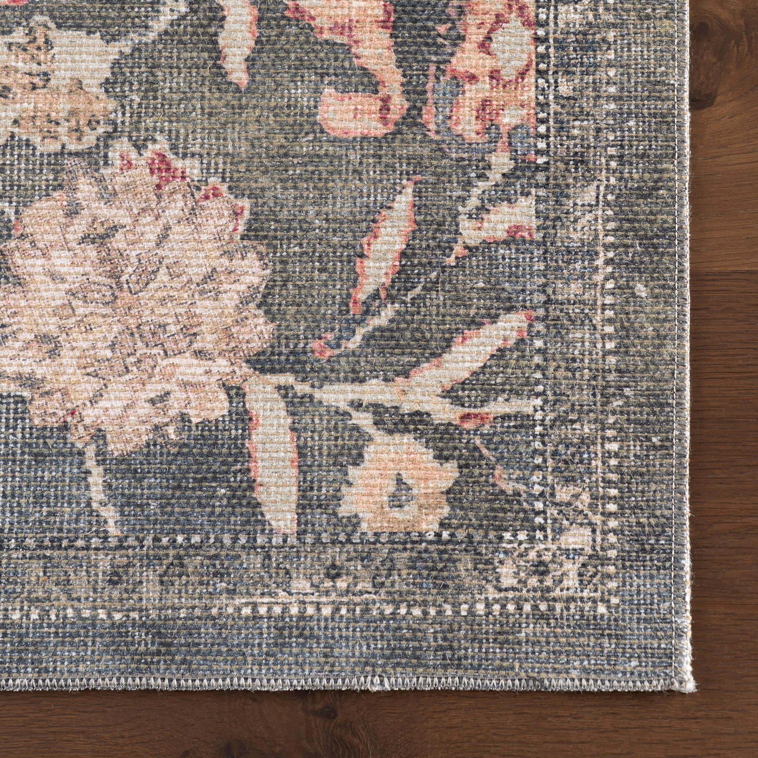 Kwireh Traditional Floral and Paisley Rug | Green - Image 4