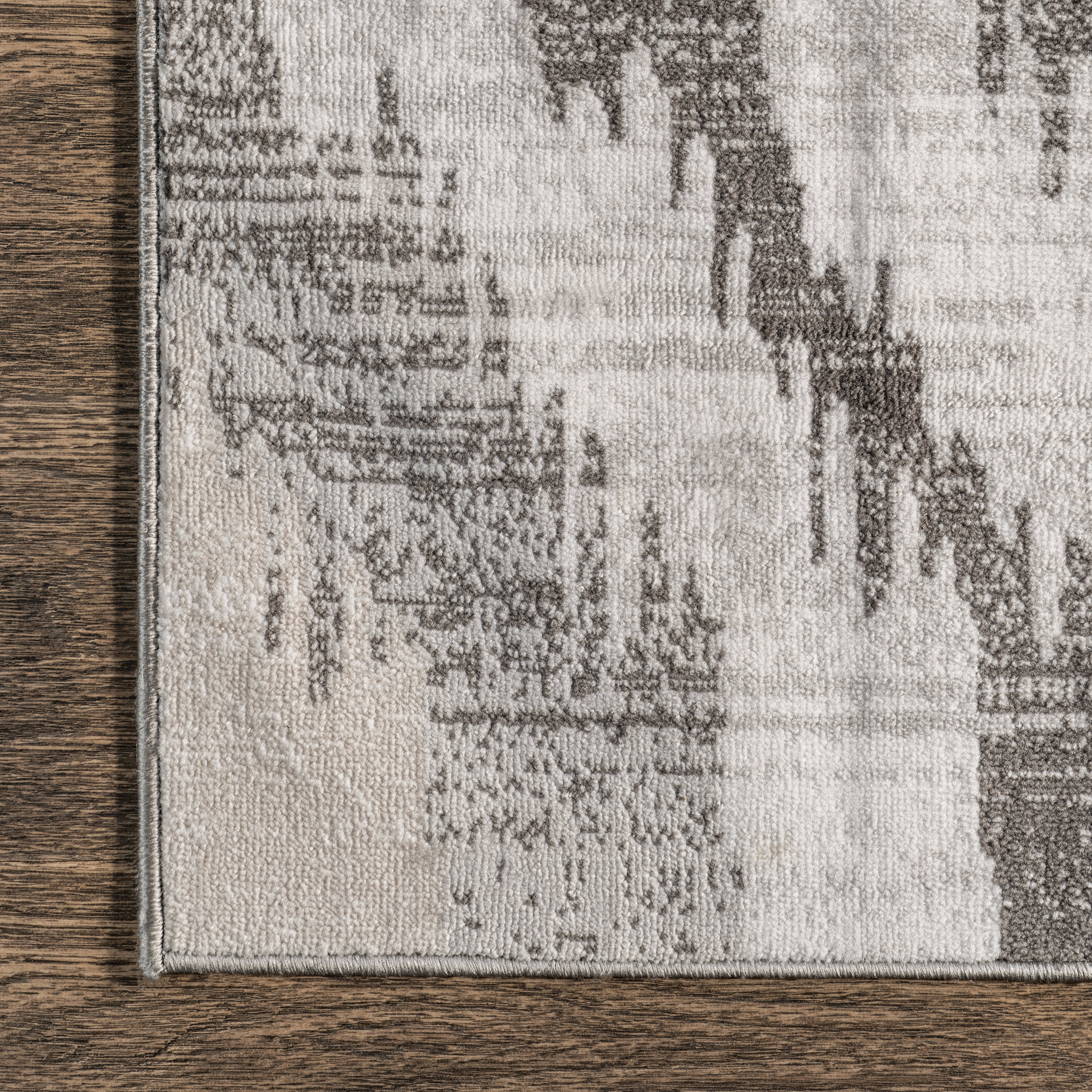 Kya Washable Oversized Trellis Rug | Light Grey - Image 3