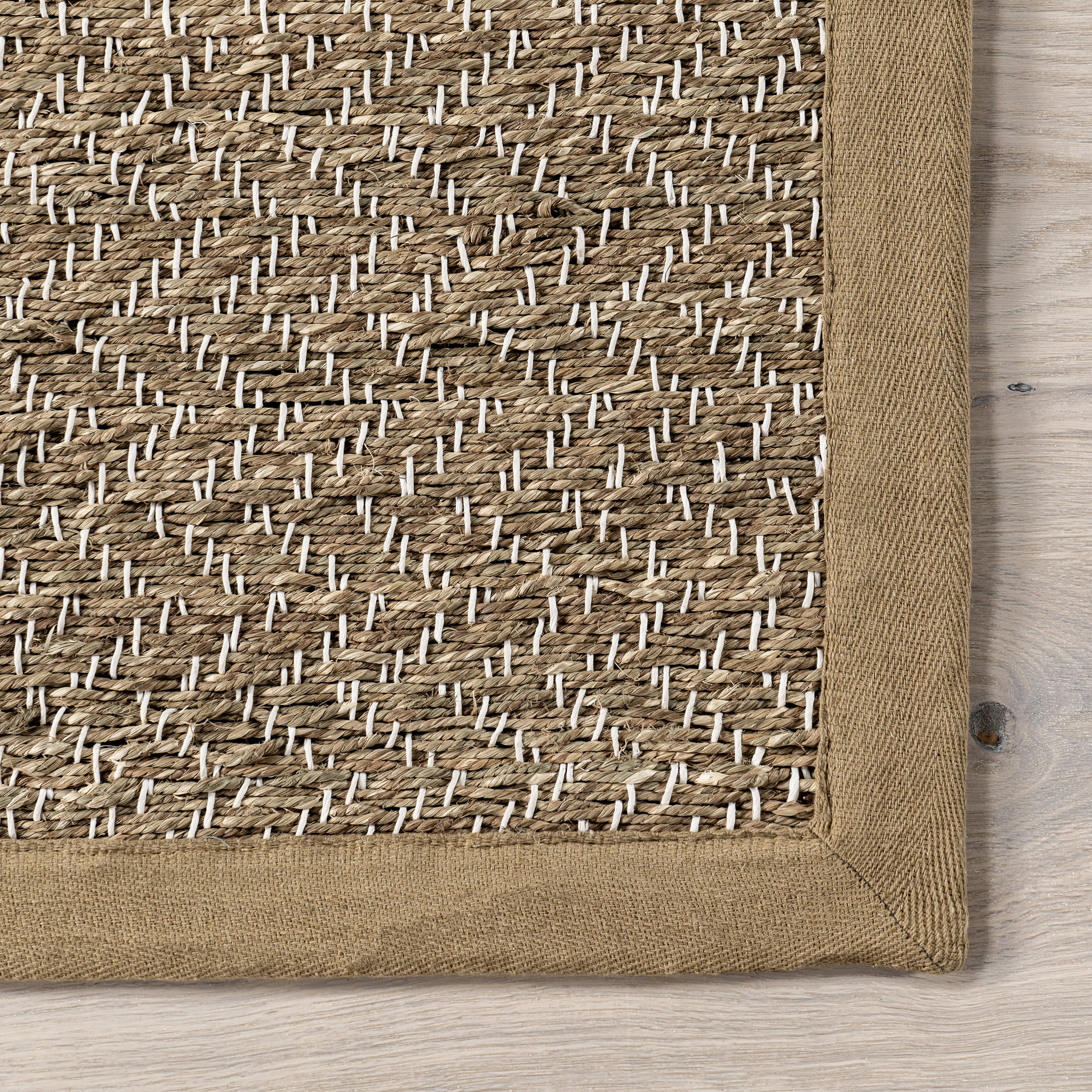 Kyoko Herringbone Seagrass Rug | Beige - Image 3