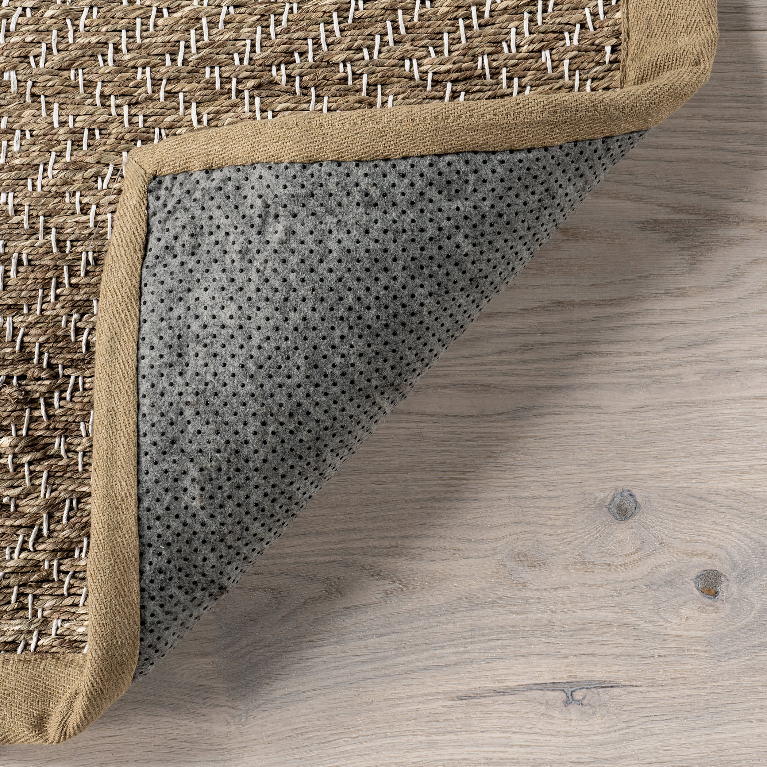 Kyoko Herringbone Seagrass Rug | Beige - Image 6