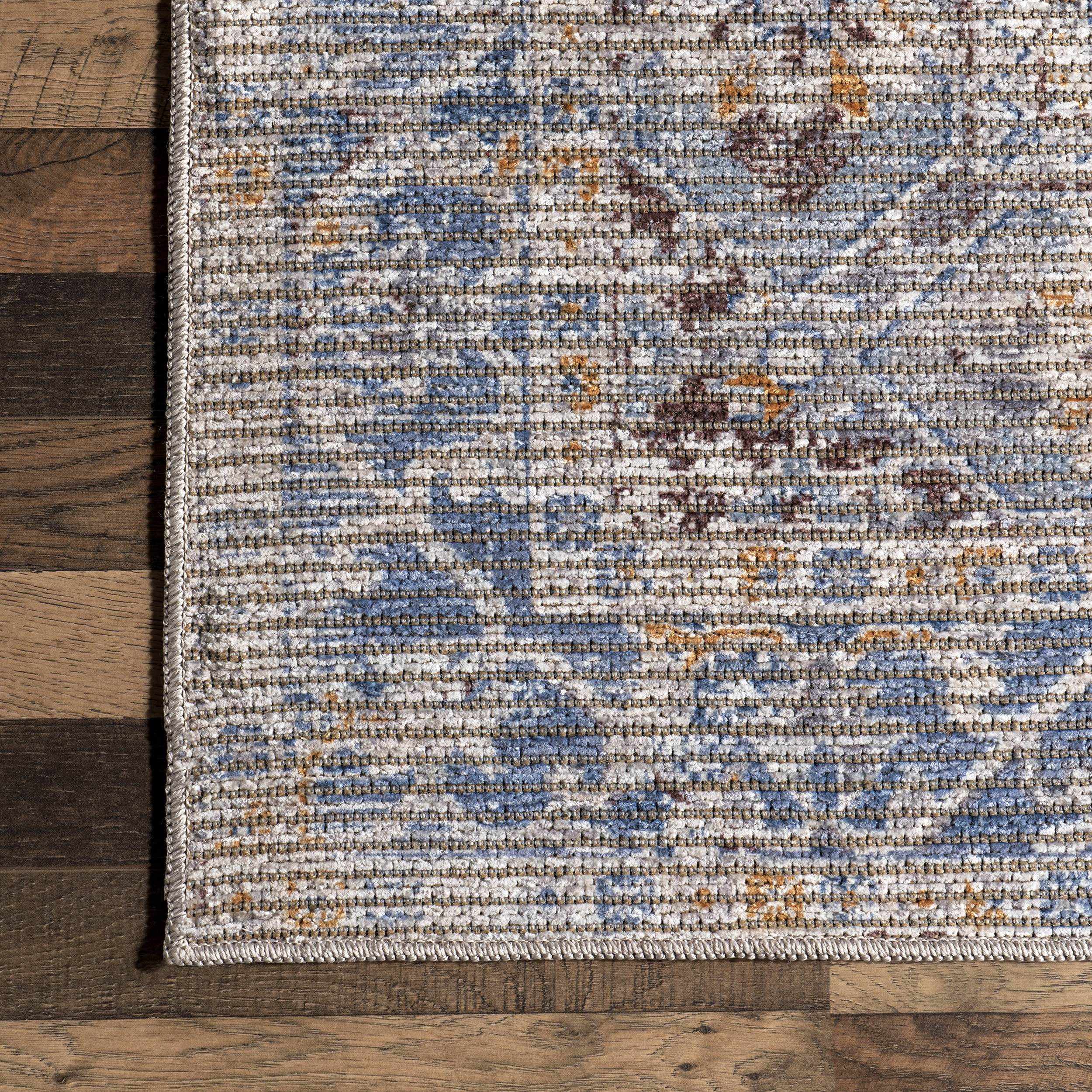 Kyria Medallion Washable Rug | Light Grey - Image 3