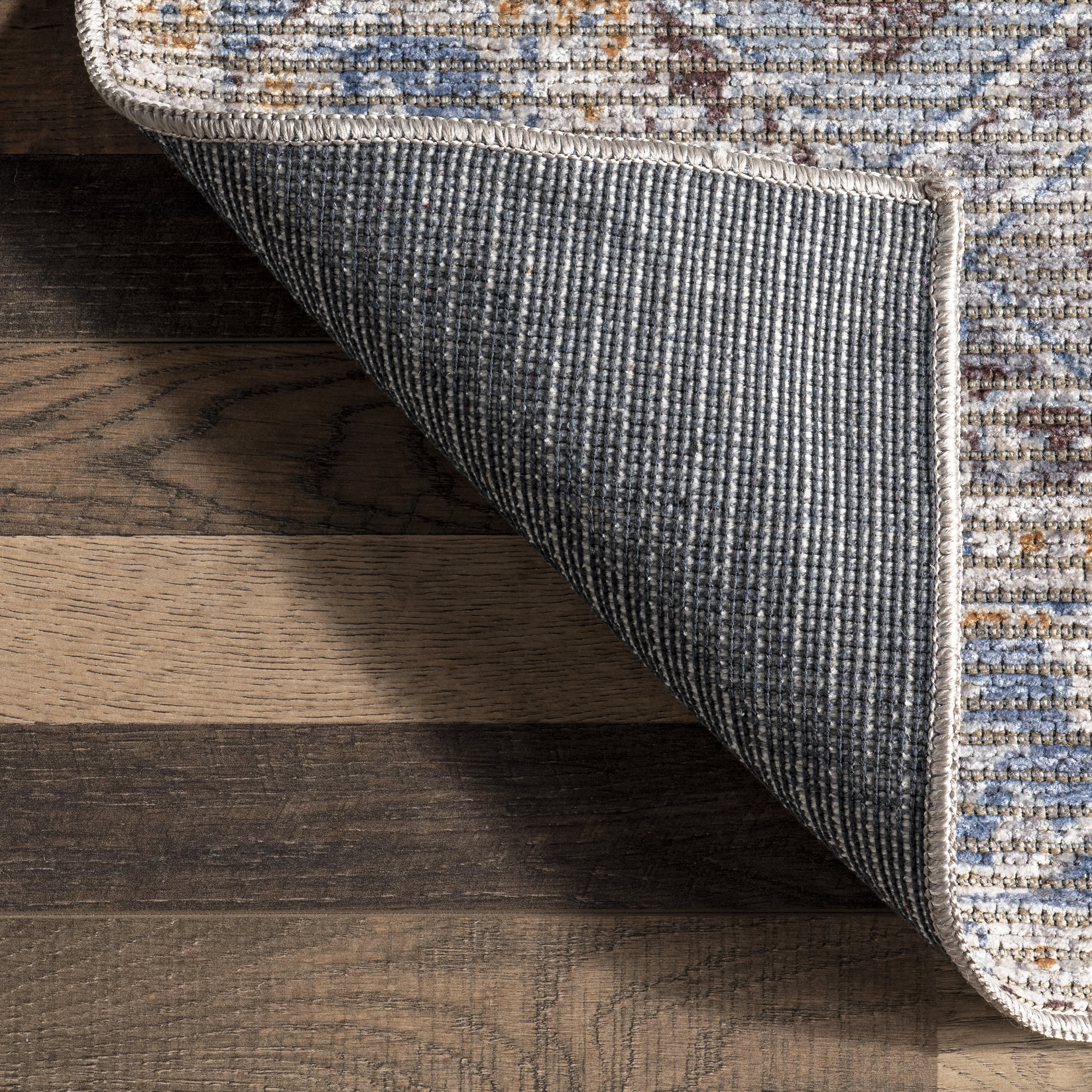 Kyria Medallion Washable Rug | Light Grey - Image 5