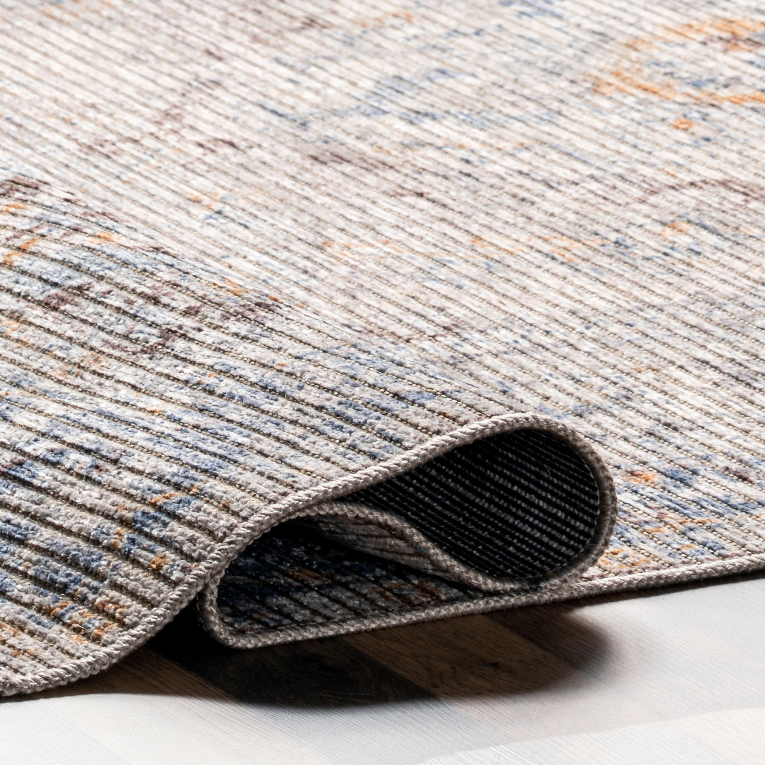 Kyria Medallion Washable Rug | Light Grey - Image 7