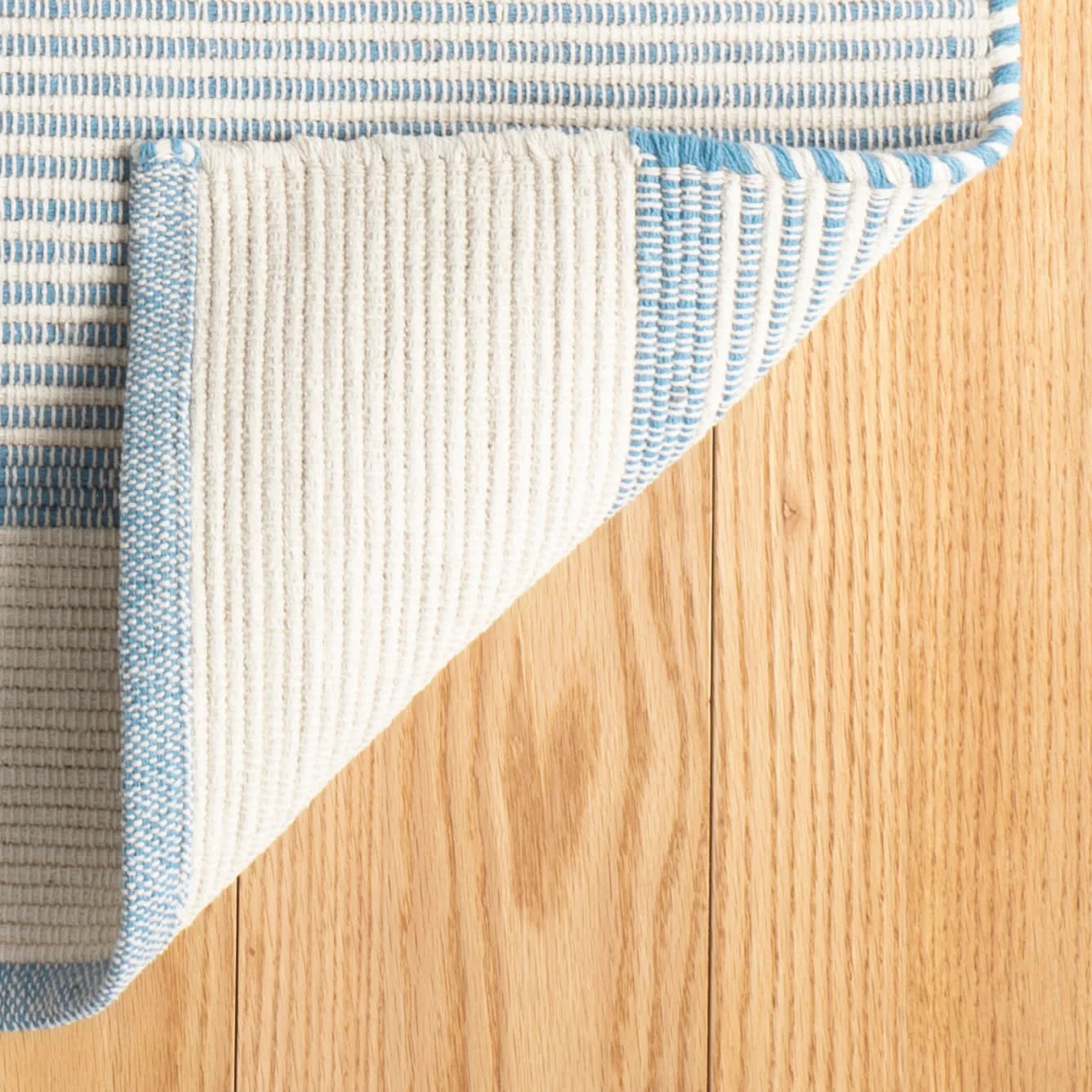La Mirada Handwoven Cotton Rug | Asiatic Blue - Image 4