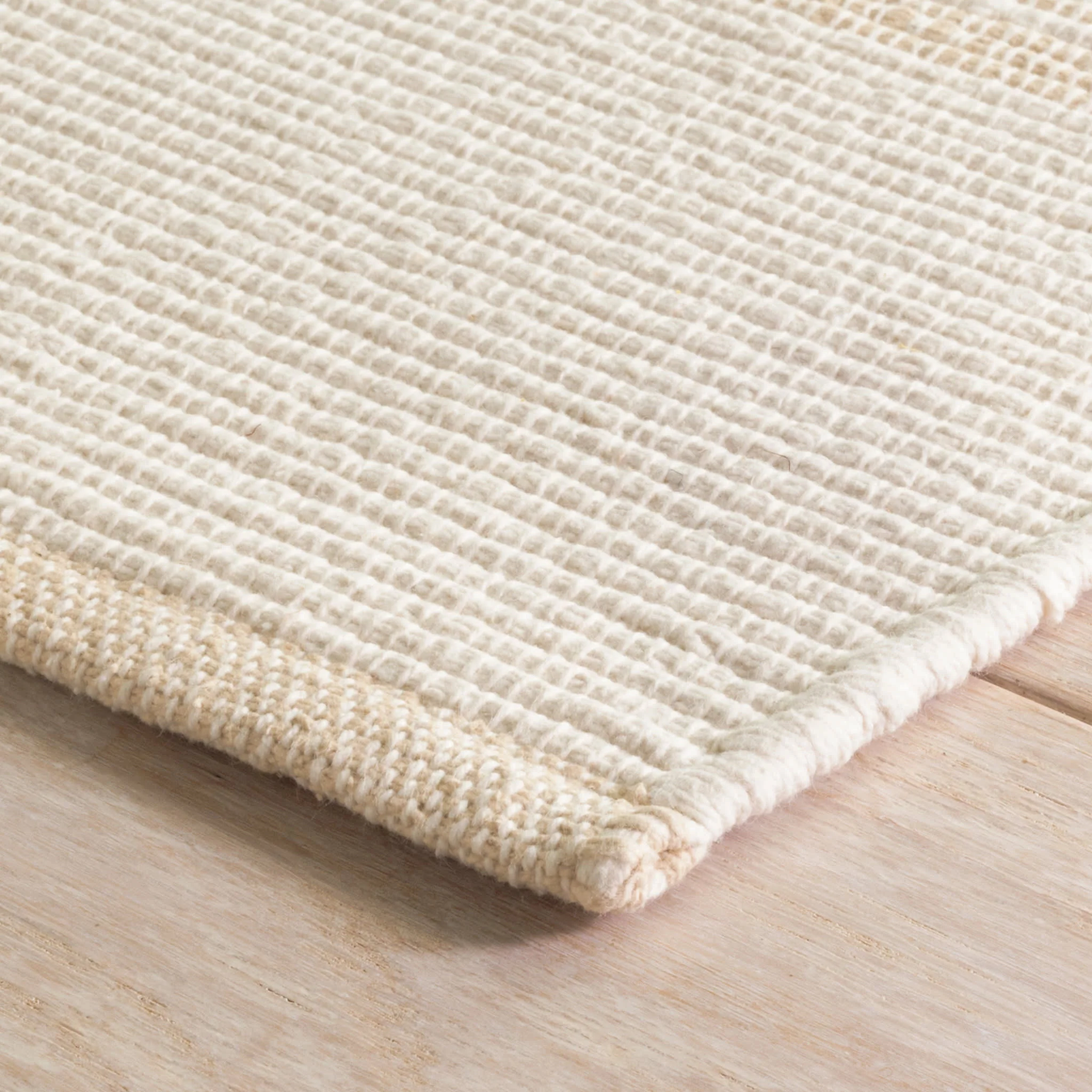 La Mirada Handwoven Cotton Rug | Wheat - Image 5