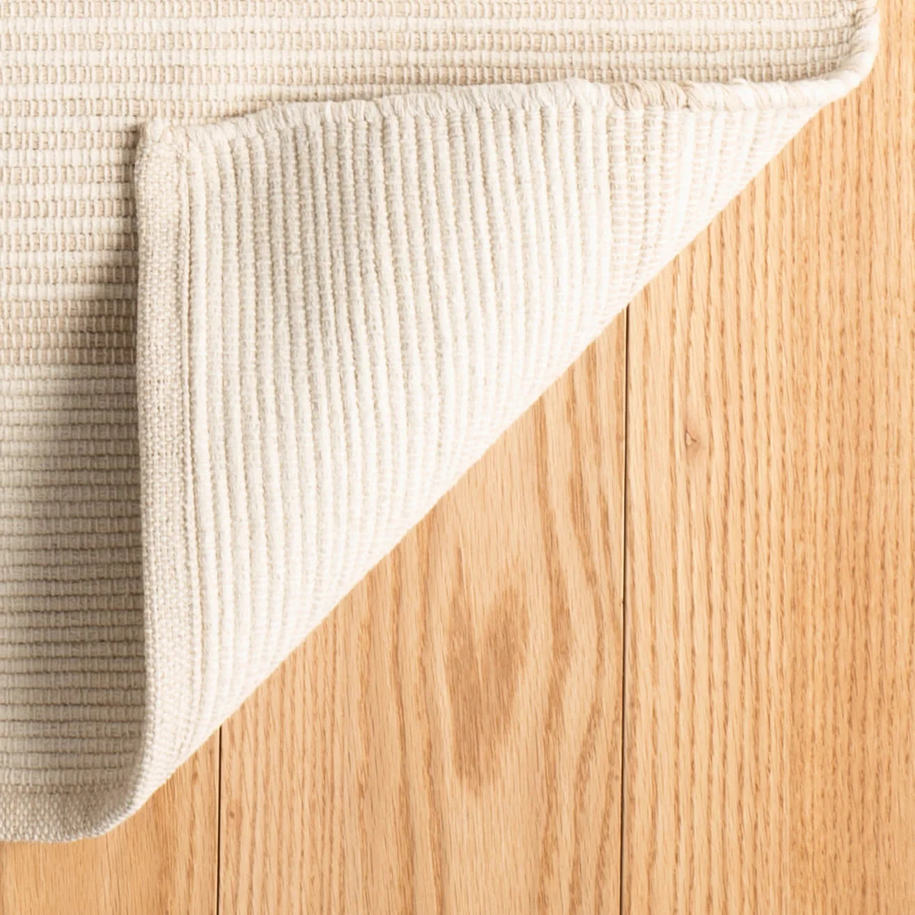 La Mirada Handwoven Cotton Rug | Wheat - Image 6