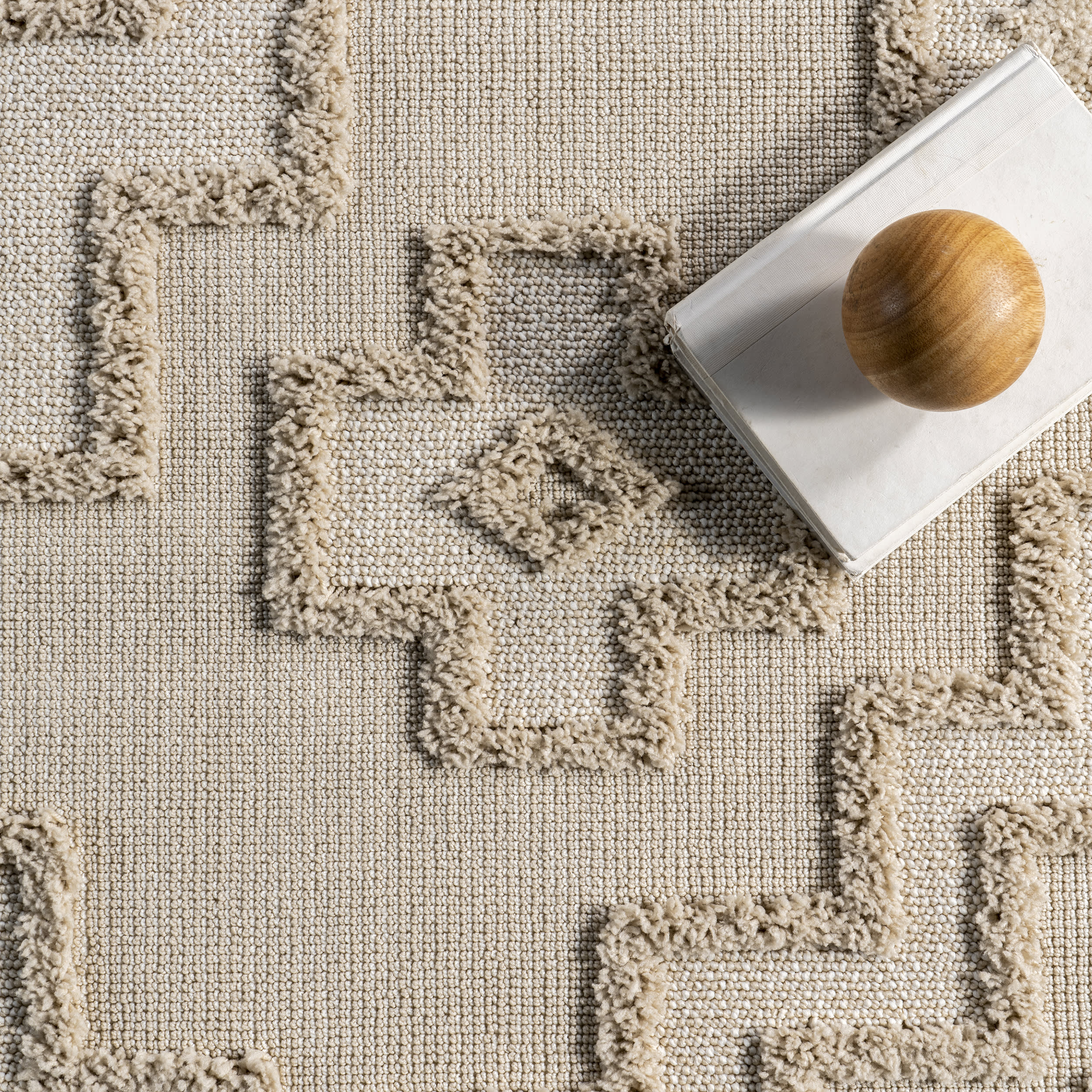 Lacee Moroccan Tasseled Rug | Beige - Image 7