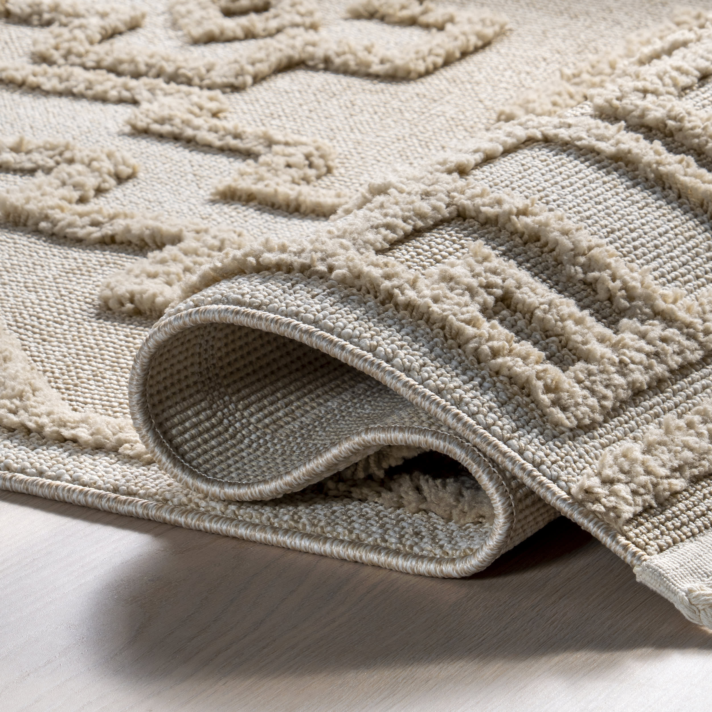 Lacee Moroccan Tasseled Rug | Beige - Image 8